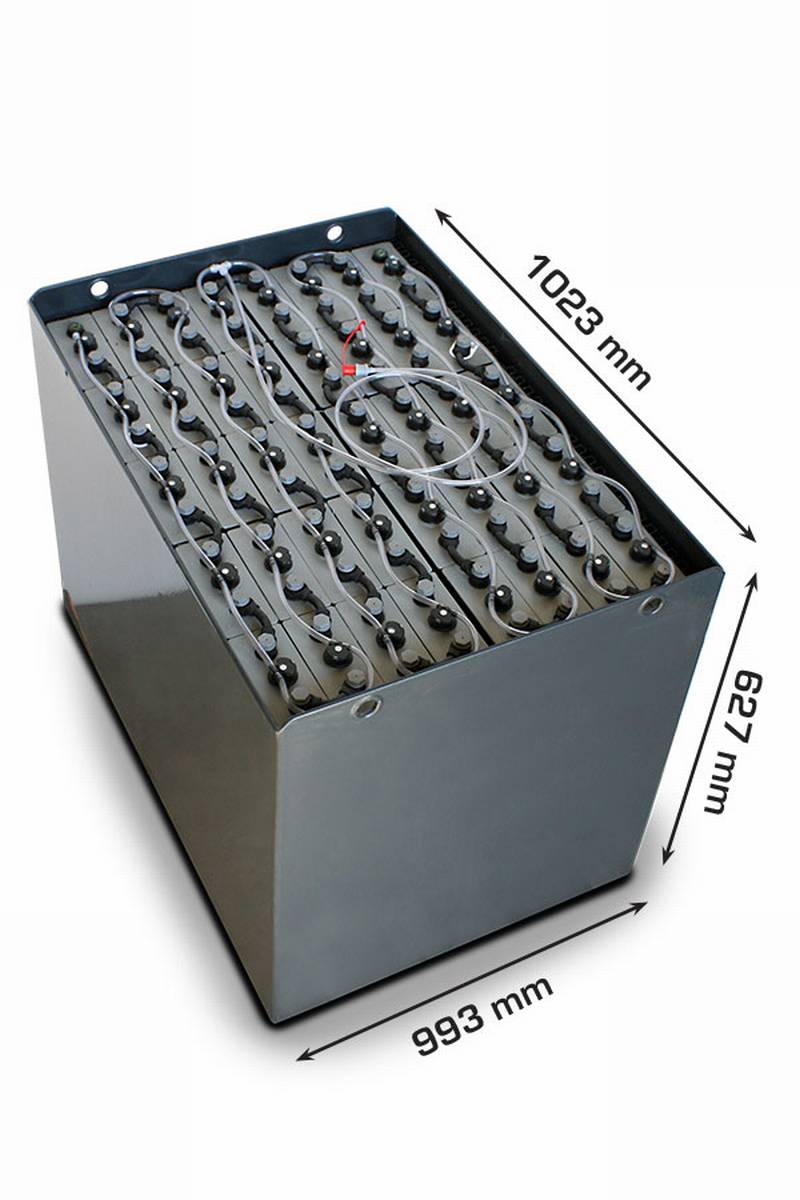 80V Gabelstaplerbatterie 6 PzS 750 Ah DIN A (1023 * 993 * 627mm L/B/H) Trog 47866000 inkl. Aquamatik