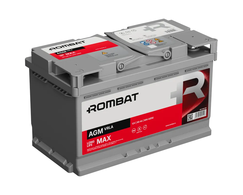 ROMBAT AGM 12V - 80AH 800A - Staplertechnik24
