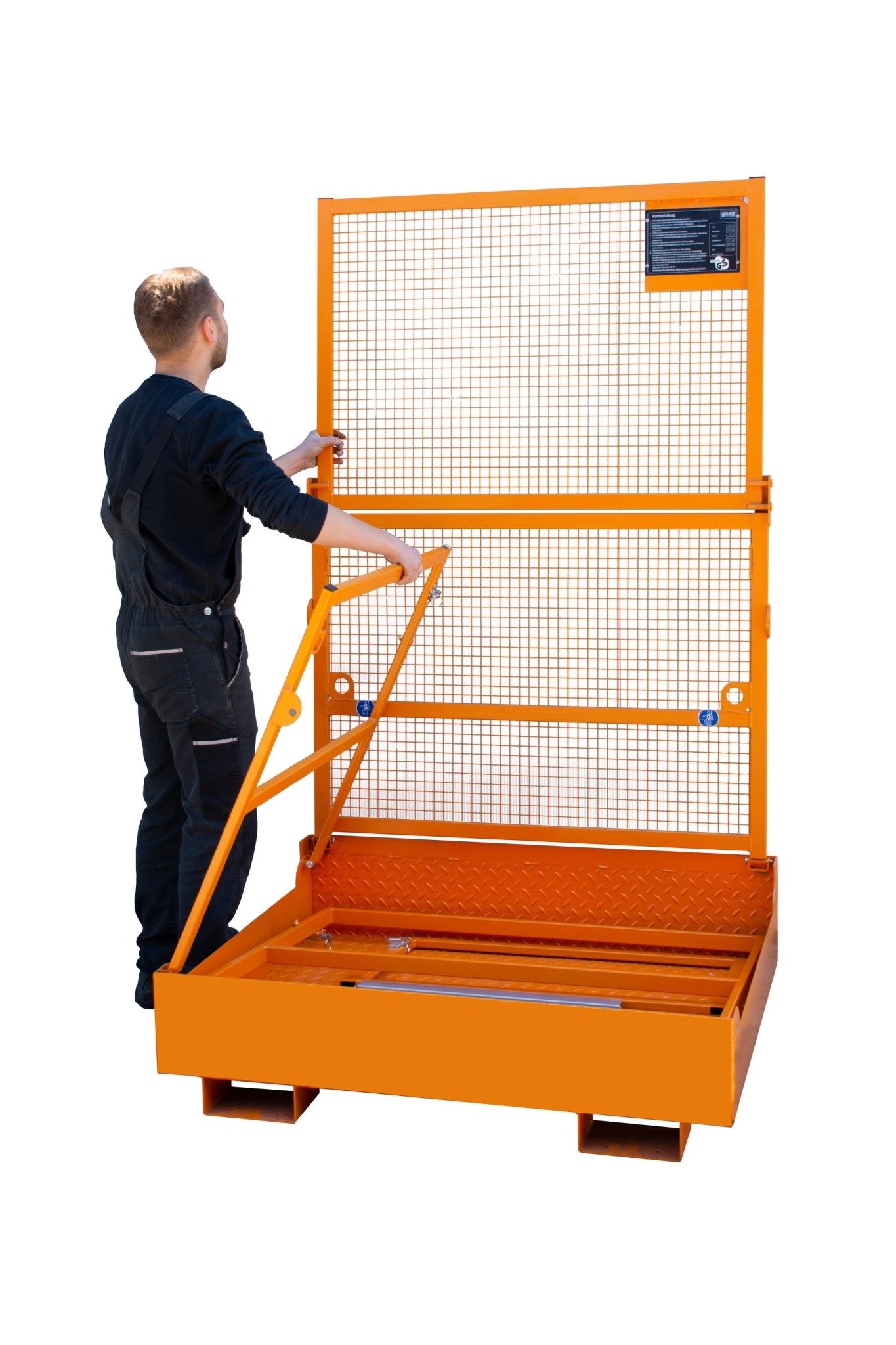 Arbeitsbühne MB - F, lackiert, Gelborange - Staplertechnik24 - 4427 - 10 - 0000 - 1