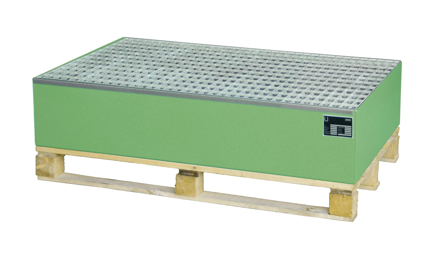 Auffangwanne 2010, lackiert, Resedagrün - Staplertechnik24 - 4471 - 09 - 0000 - 4