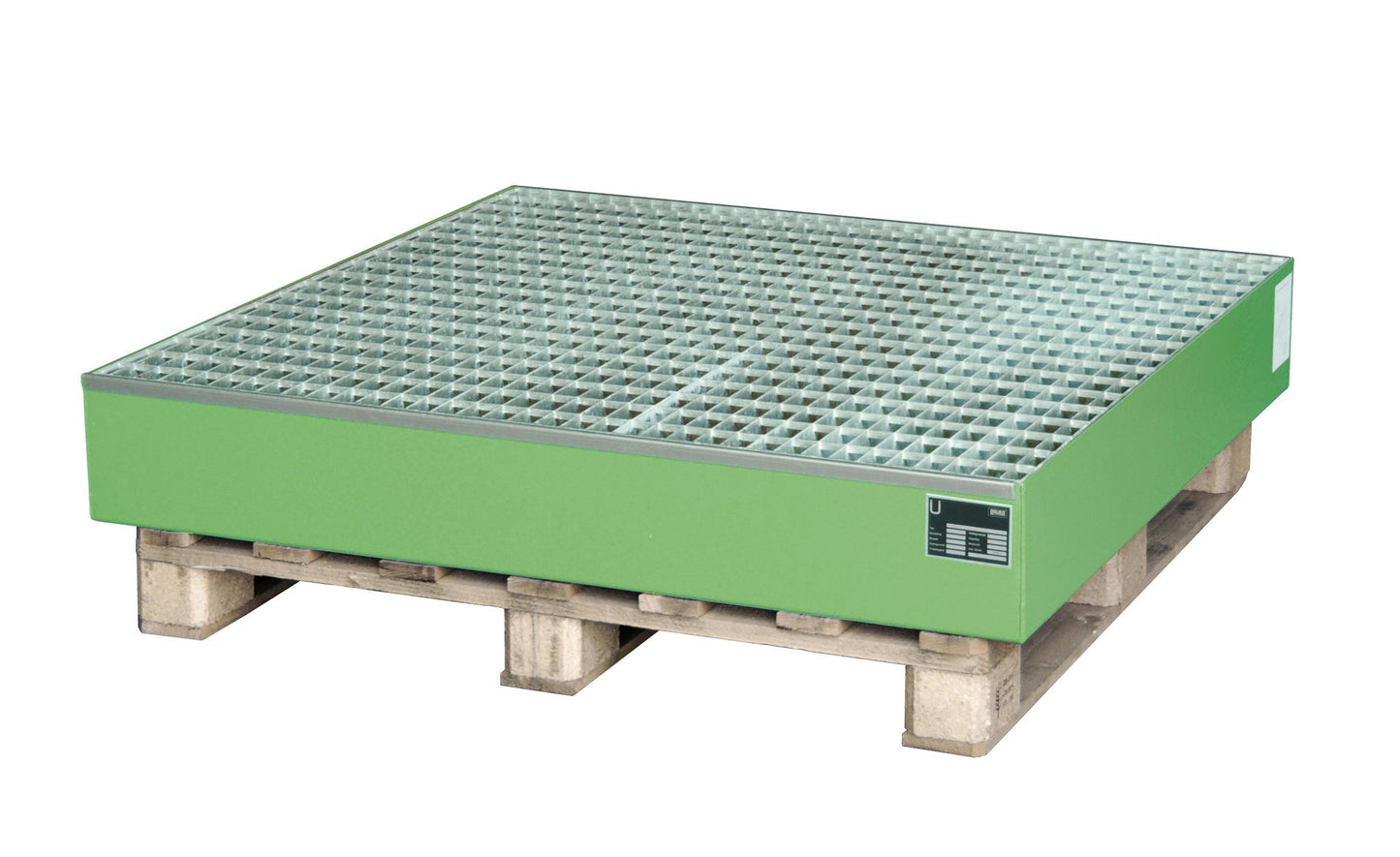 Auffangwanne 2028, lackiert, Resedagrün - Staplertechnik24 - 4471 - 16 - 0000 - 4