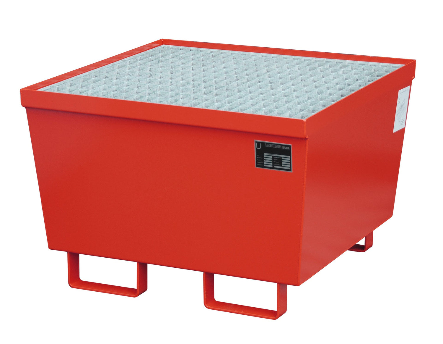 Auffangwanne AM - 1, lackiert, Feuerrot - Staplertechnik24 - 4447 - 01 - 0000 - 2