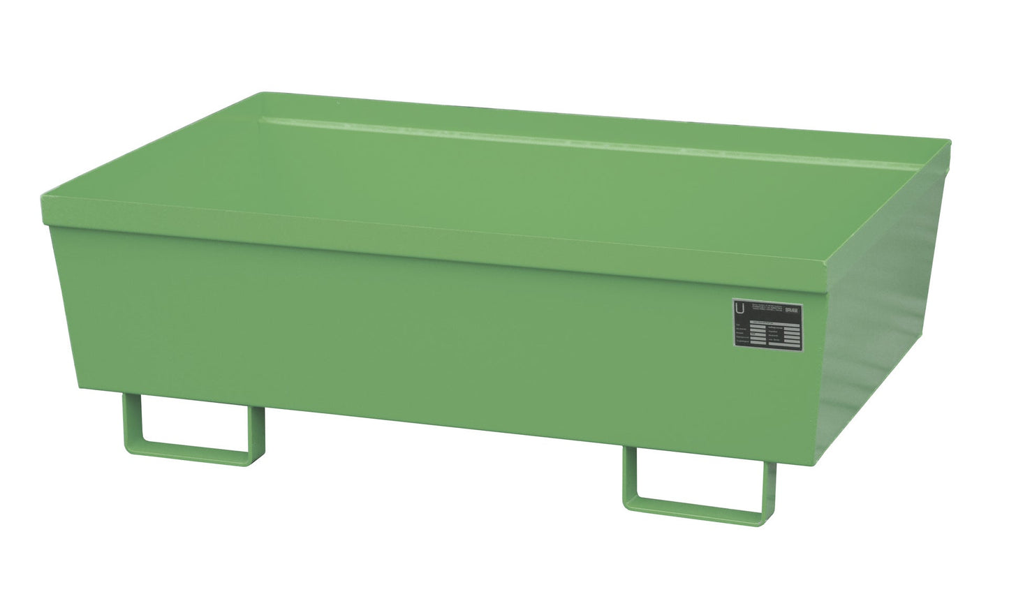 Auffangwanne AO - 2, lackiert, Resedagrün - Staplertechnik24 - 4447 - 10 - 1000 - 4