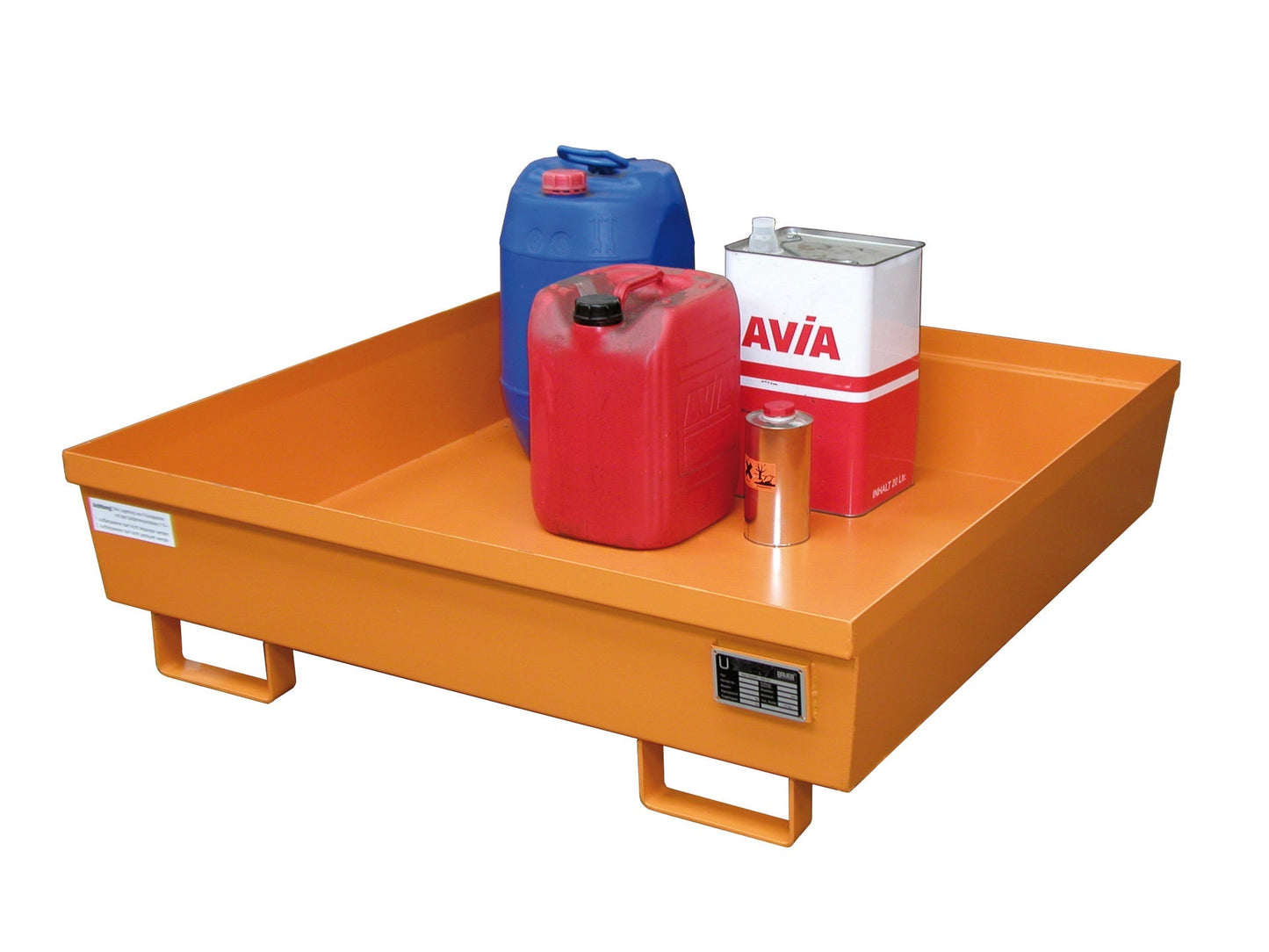 Auffangwanne AO - 4/A, lackiert, Gelborange - Staplertechnik24 - 4447 - 11 - 1000 - 1