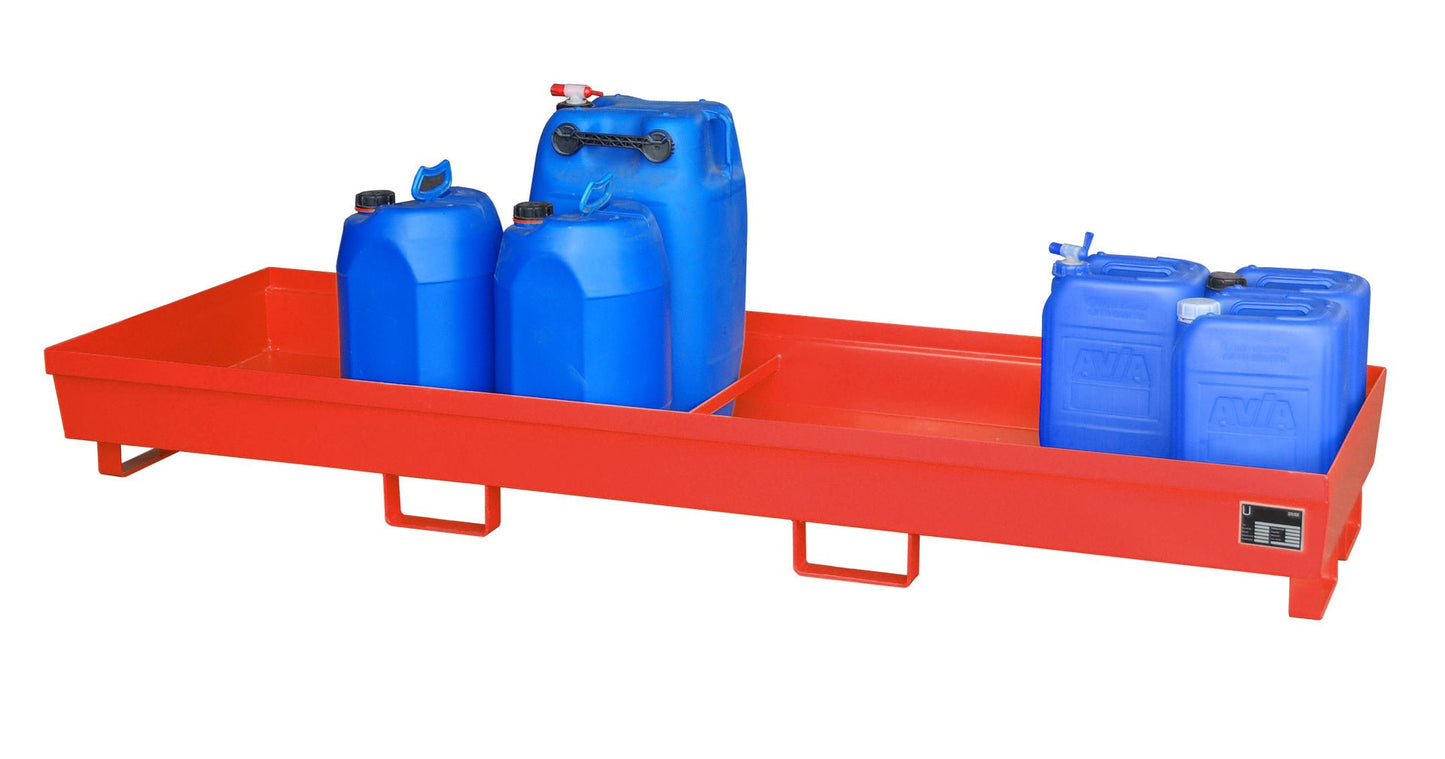 Auffangwanne AO - 4/B, lackiert, Feuerrot - Staplertechnik24 - 4447 - 12 - 0000 - 2