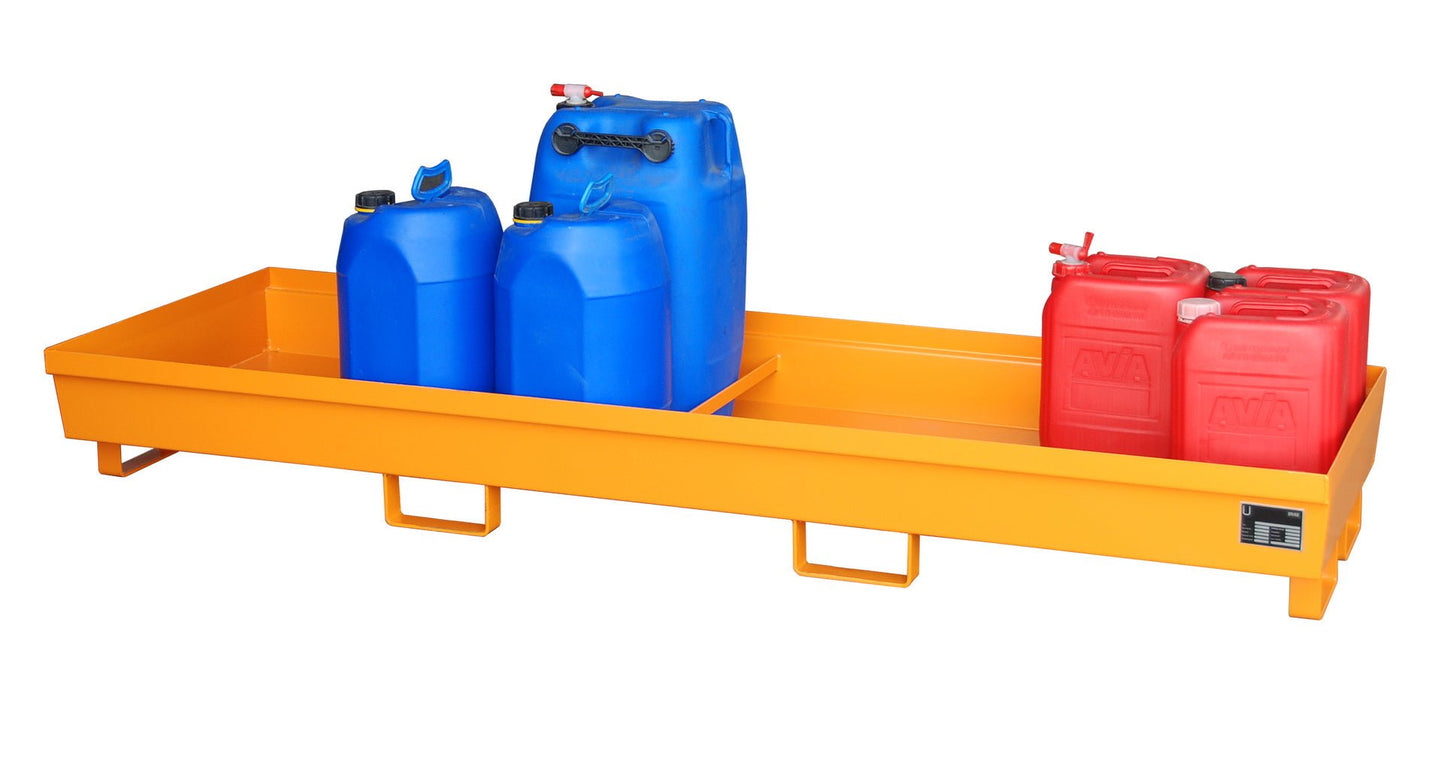 Auffangwanne AO - 4/B, lackiert, Gelborange - Staplertechnik24 - 4447 - 12 - 0000 - 1