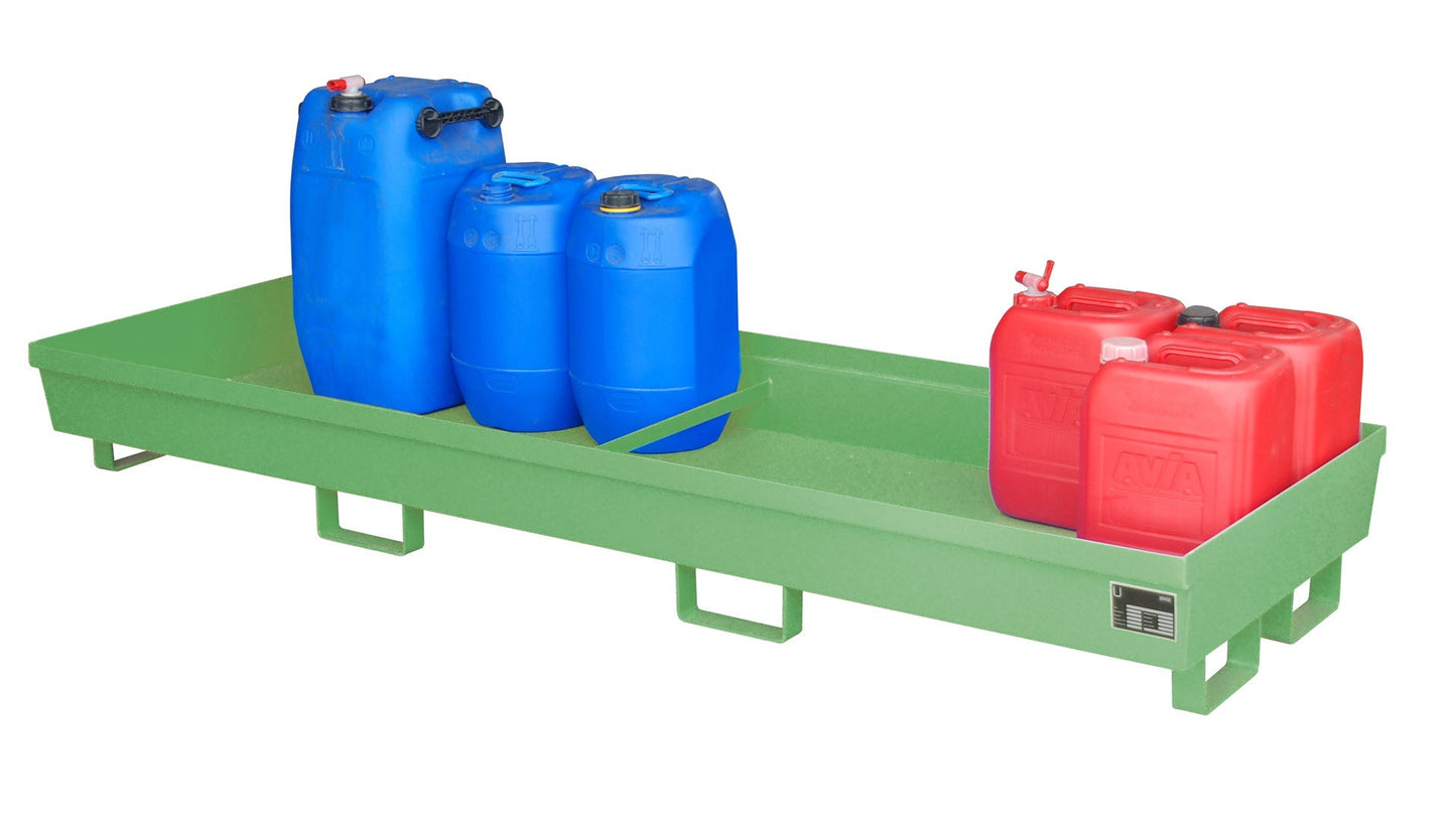 Auffangwanne AO - 4/B, lackiert, Resedagrün - Staplertechnik24 - 4447 - 12 - 0000 - 4