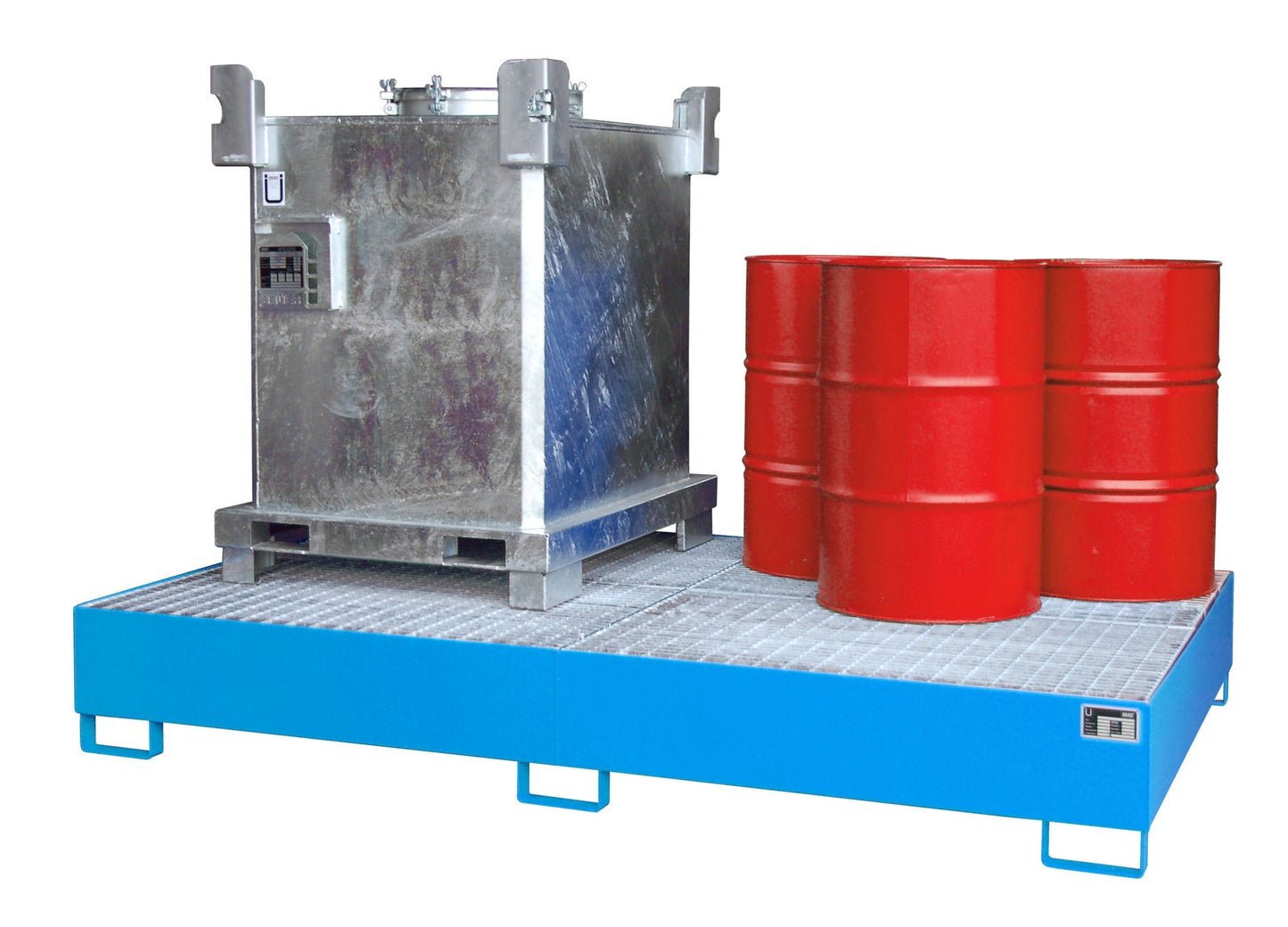 Auffangwanne AW 1000 - 10F, lackiert, Lichtblau - Staplertechnik24 - 4471 - 70 - 0000 - 3