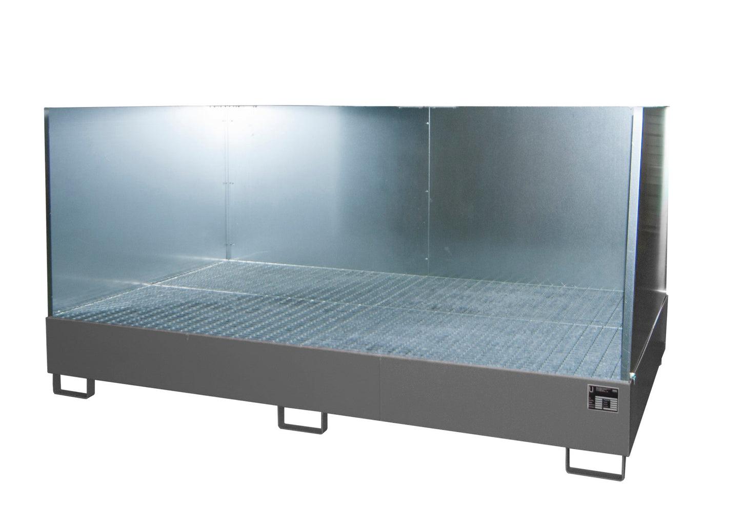 Auffangwanne AW 1000 - 10F/SW, lackiert, Mausgrau - Staplertechnik24 - 4471 - 70 - 2000 - 5