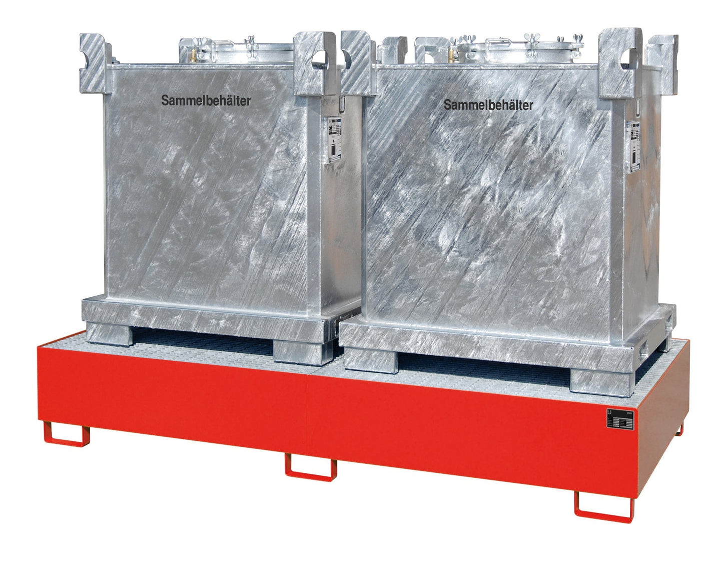 Auffangwanne AW 1000 - 2, lackiert, Feuerrot - Staplertechnik24 - 4402 - 91 - 0000 - 2