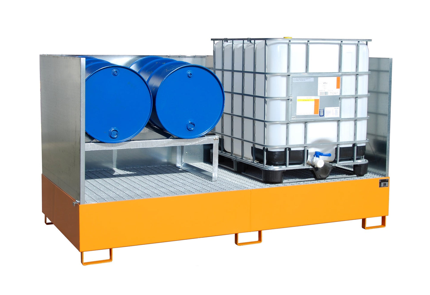 Auffangwanne AW 1000 - 2/SW, lackiert, Gelborange - Staplertechnik24 - 4402 - 91 - 2000 - 1