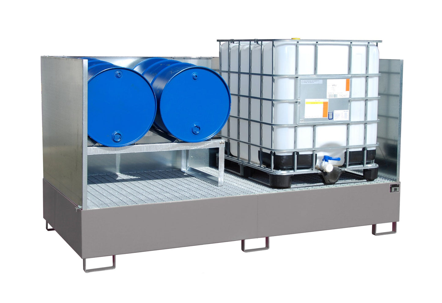 Auffangwanne AW 1000 - 2/SW, lackiert, Mausgrau - Staplertechnik24 - 4402 - 91 - 2000 - 5