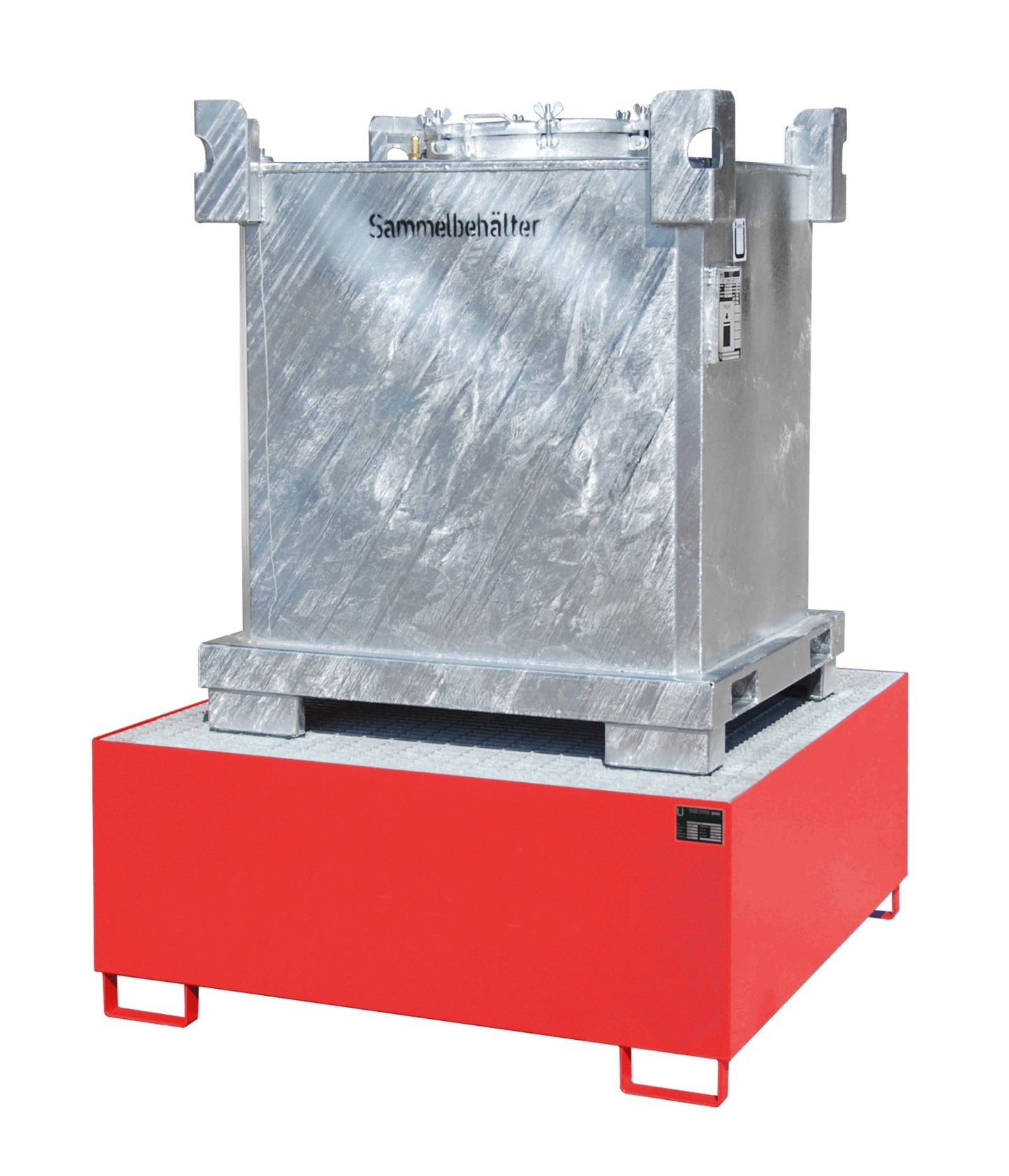 Auffangwanne AW 1000, lackiert, Feuerrot - Staplertechnik24 - 4402 - 23 - 0000 - 2