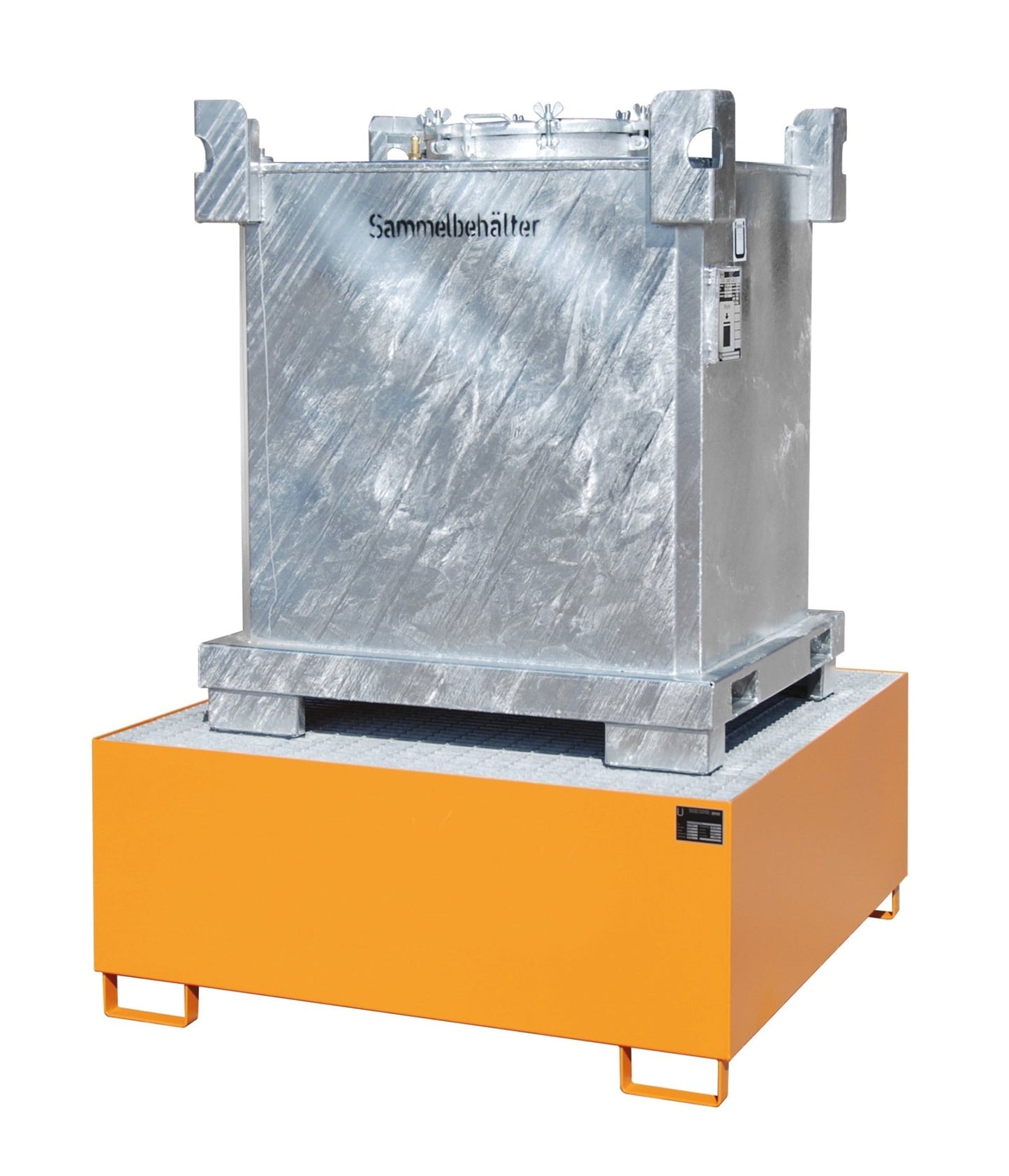 Auffangwanne AW 1000, lackiert, Gelborange - Staplertechnik24 - 4402 - 23 - 0000 - 1