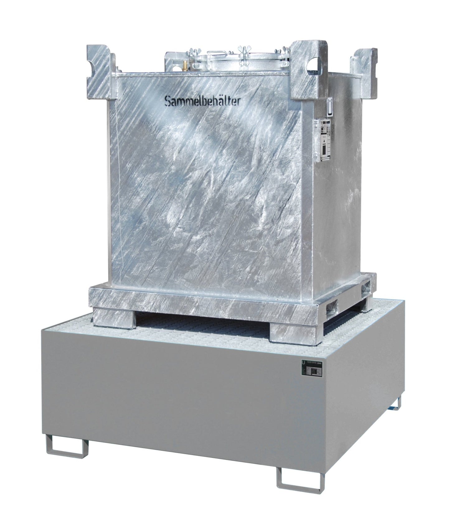 Auffangwanne AW 1000, lackiert, Mausgrau - Staplertechnik24 - 4402 - 23 - 0000 - 5