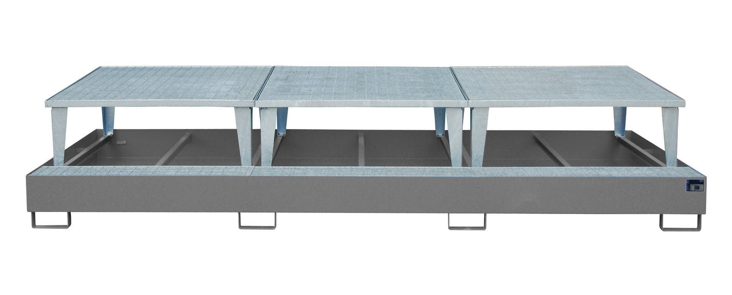 Auffangwanne AWA 1000 - 3, lackiert, Mausgrau - Staplertechnik24 - 4518 - 20 - 0000 - 5