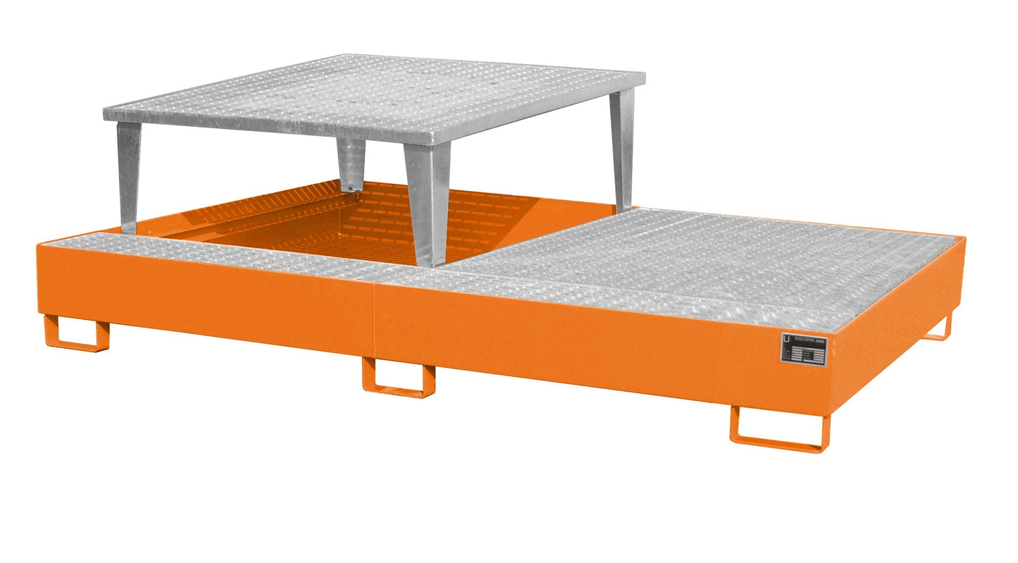 Auffangwanne AWA 21, lackiert, Gelborange - Staplertechnik24 - 4402 - 80 - 0000 - 1