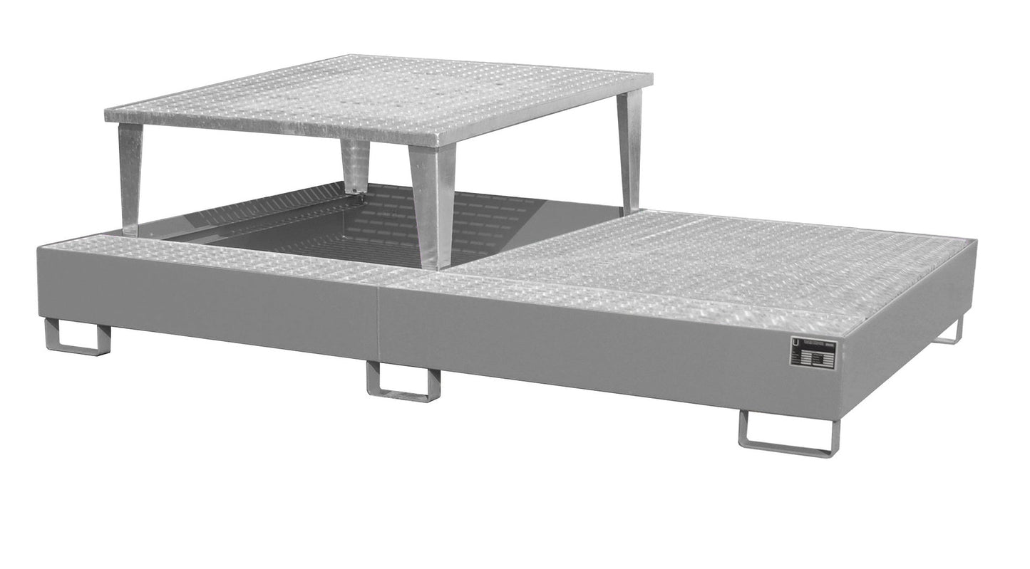 Auffangwanne AWA 21, lackiert, Mausgrau - Staplertechnik24 - 4402 - 80 - 0000 - 5