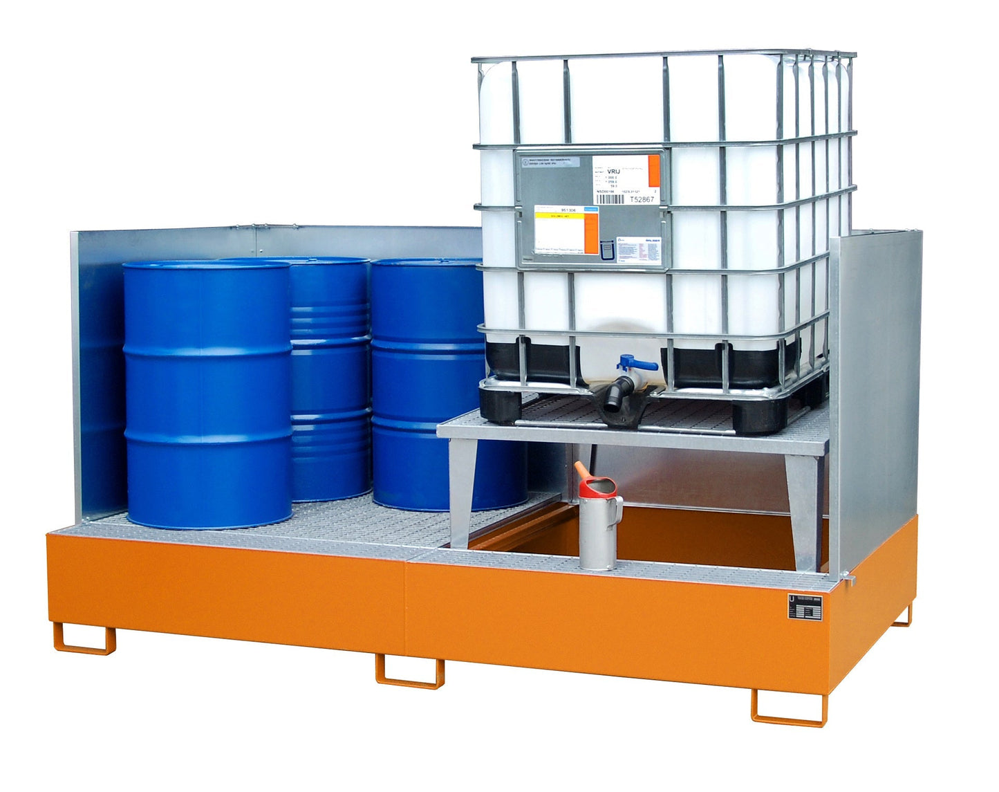 Auffangwanne AWA 21/SW, lackiert, Gelborange - Staplertechnik24 - 4402 - 80 - 2000 - 1