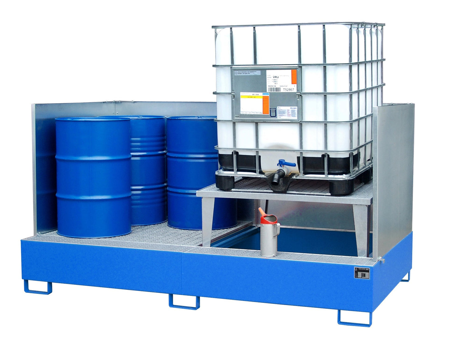 Auffangwanne AWA 21/SW, lackiert, Lichtblau - Staplertechnik24 - 4402 - 80 - 2000 - 3