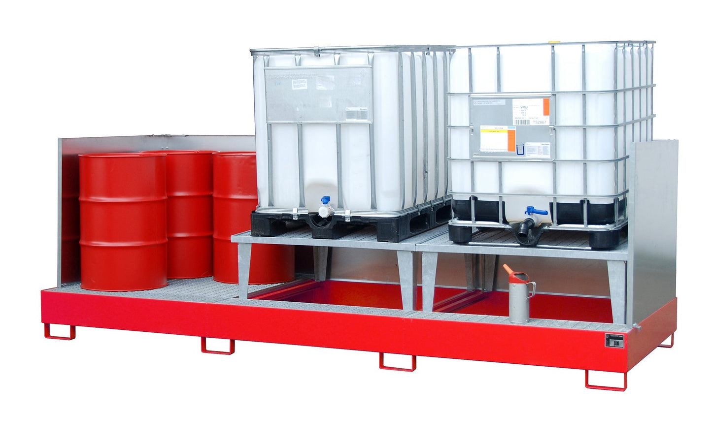 Auffangwanne AWA 32/SW, lackiert, Feuerrot - Staplertechnik24 - 4402 - 82 - 2000 - 2