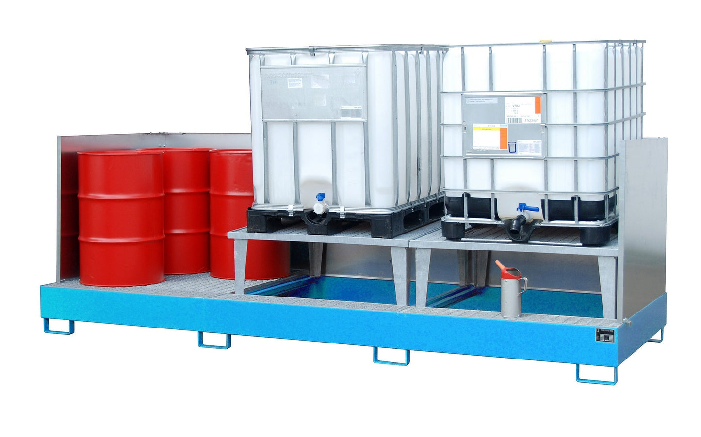 Auffangwanne AWA 32/SW, lackiert, Lichtblau - Staplertechnik24 - 4402 - 82 - 2000 - 3