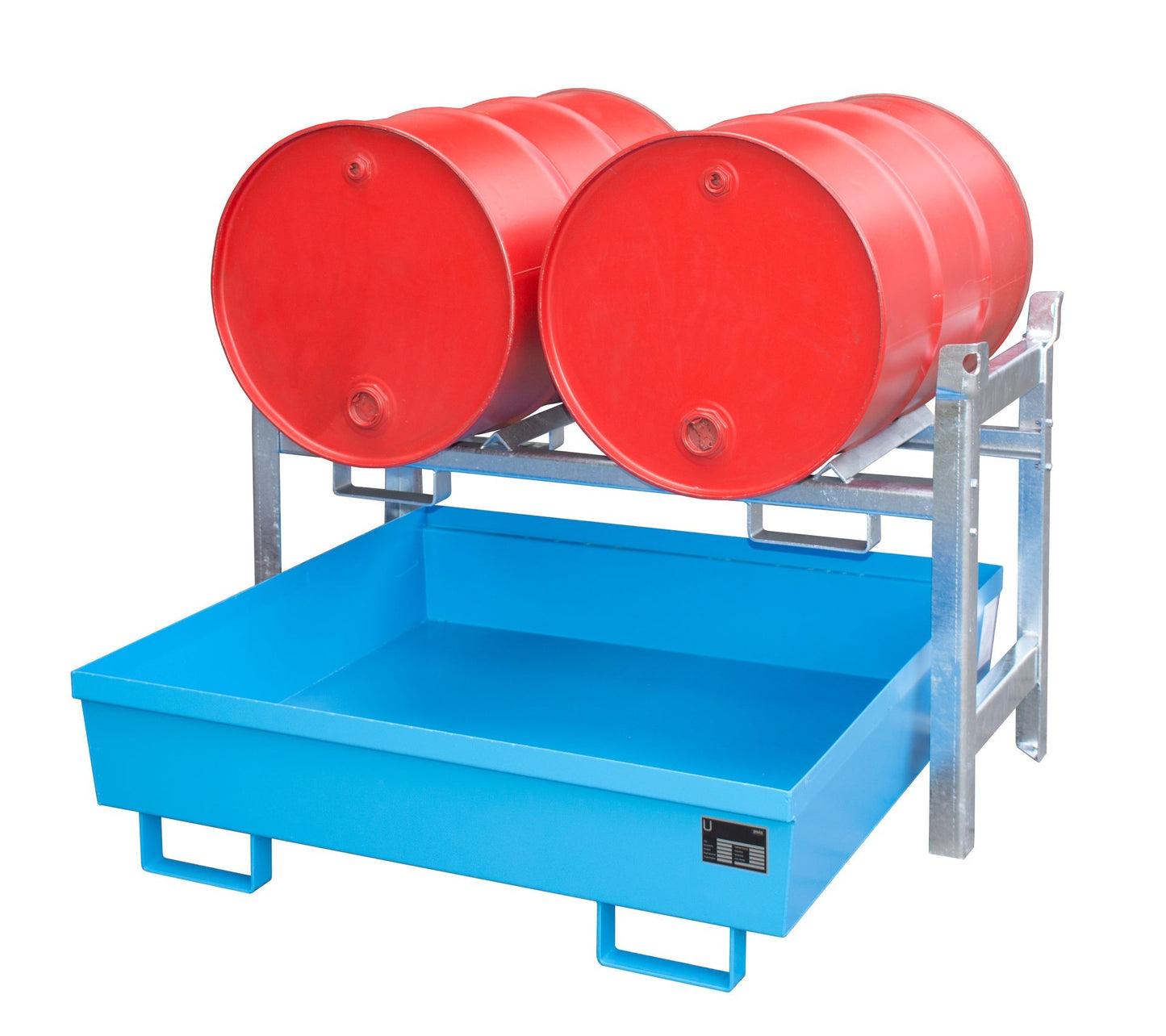 Fassregal FRA - 2, lackiert, Lichtblau - Staplertechnik24 - 4447 - 11 - 2000 - 3