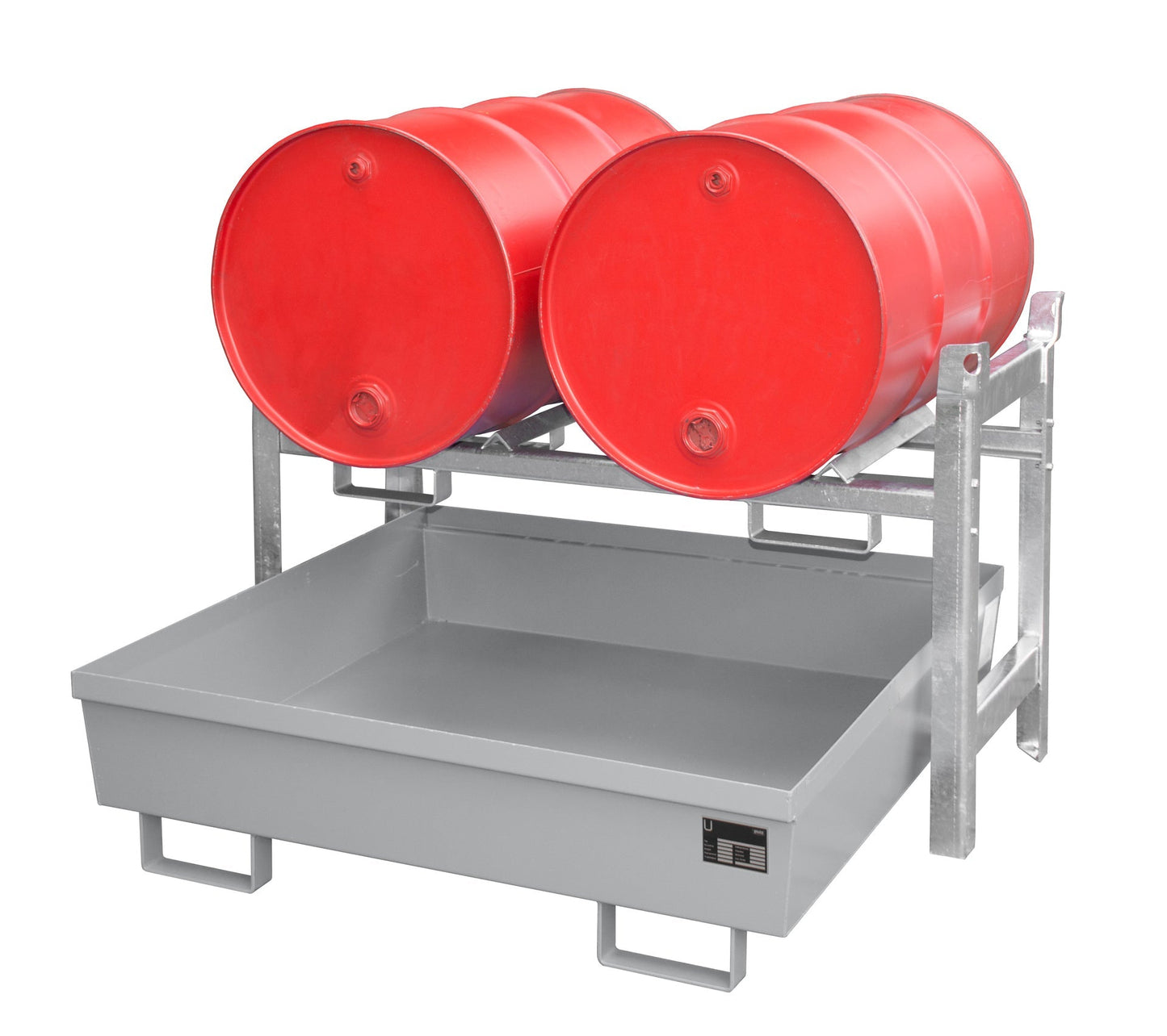 Fassregal FRA - 2, lackiert, Mausgrau - Staplertechnik24 - 4447 - 11 - 2000 - 5