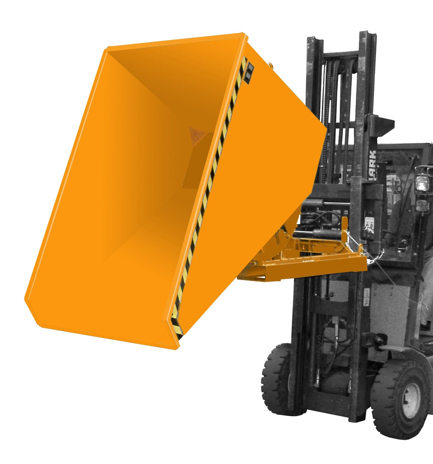 Spänebehälter EXPO - E 1200, lackiert, Gelborange - Staplertechnik24 - 4498 - 53 - 0000 - 1