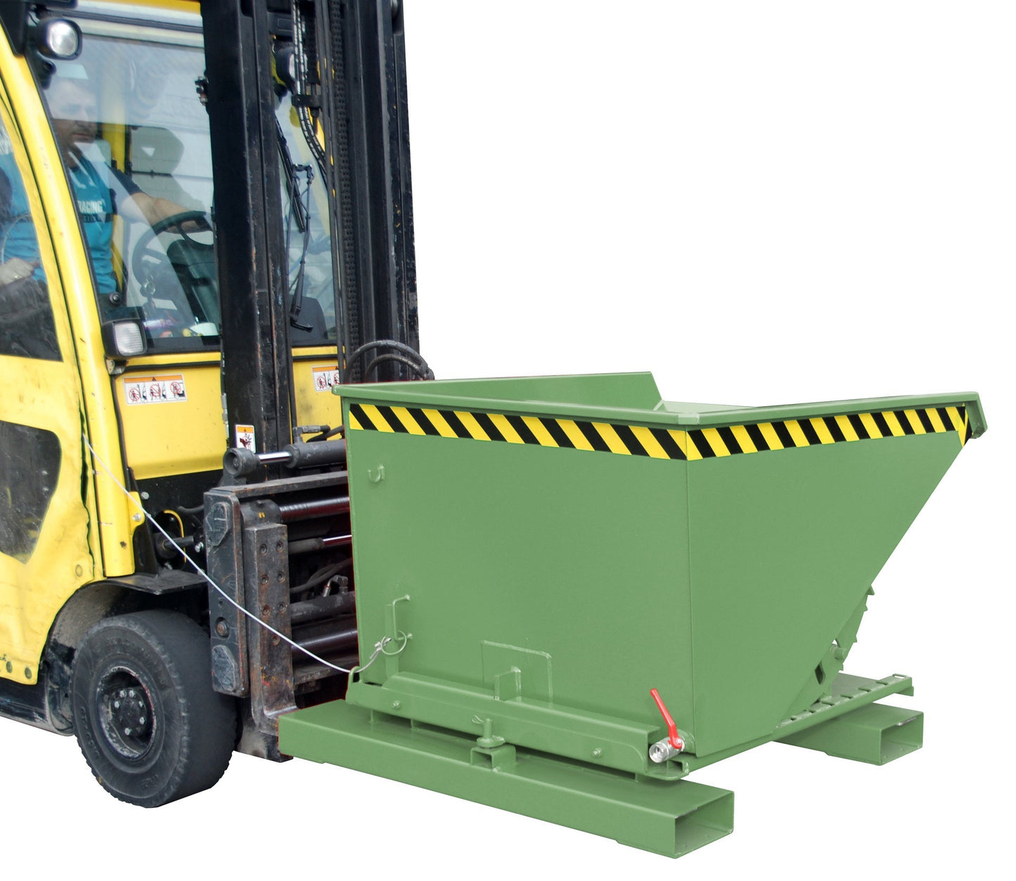 Spänebehälter S3S 600, lackiert, Resedagrün - Staplertechnik24 - 4498 - 73 - 0000 - 4