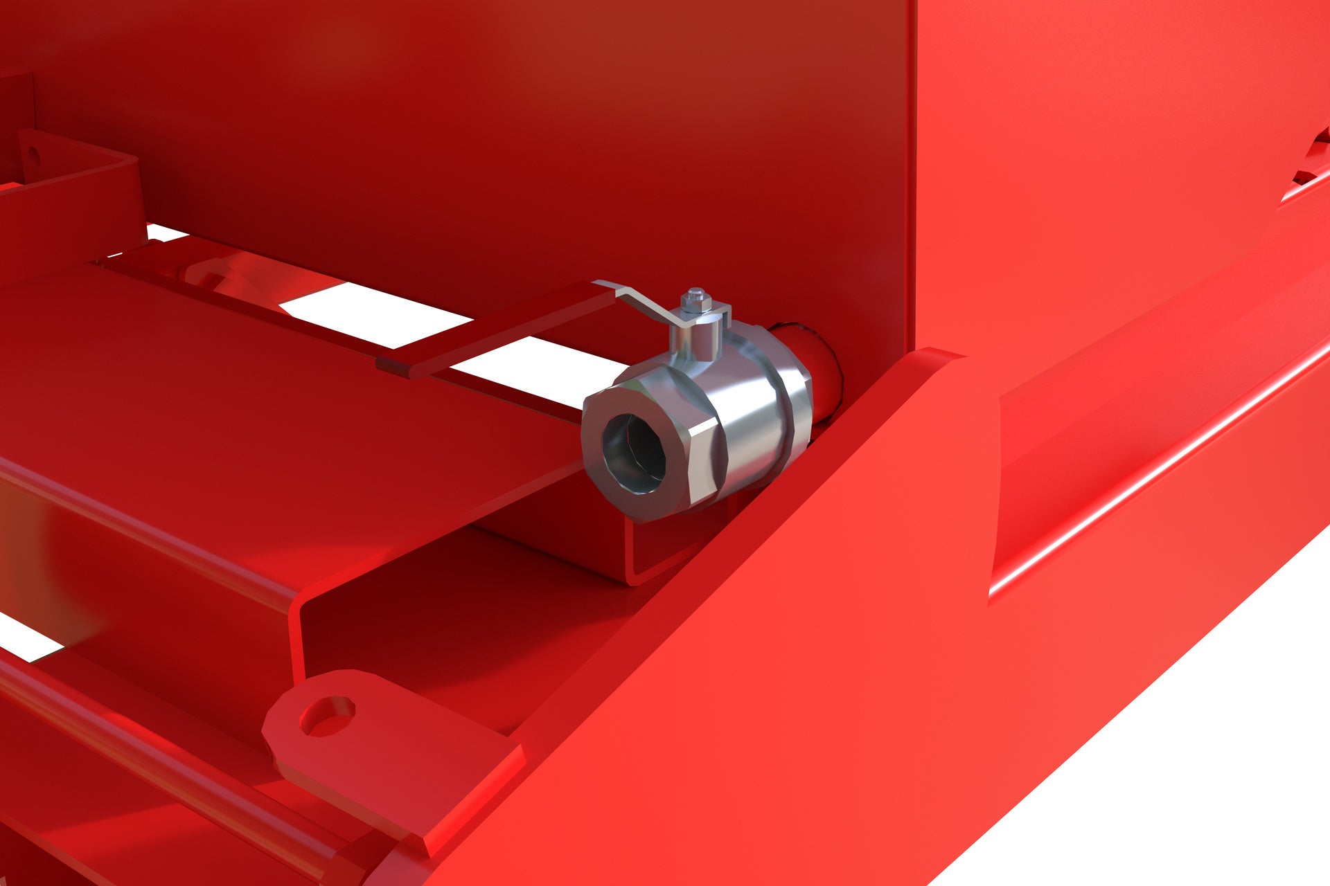 Spänebehälter S4A 900, lackiert, Feuerrot - Staplertechnik24 - 4462 - 47 - 0000 - 2