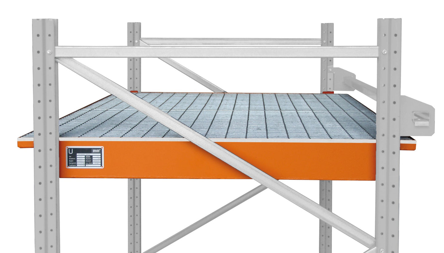 Einhängewanne mit PE - Einsatz EHW 1800 PE, lackiert, Gelborange - Staplertechnik24 - 4518 - 67 - 0000 - 1