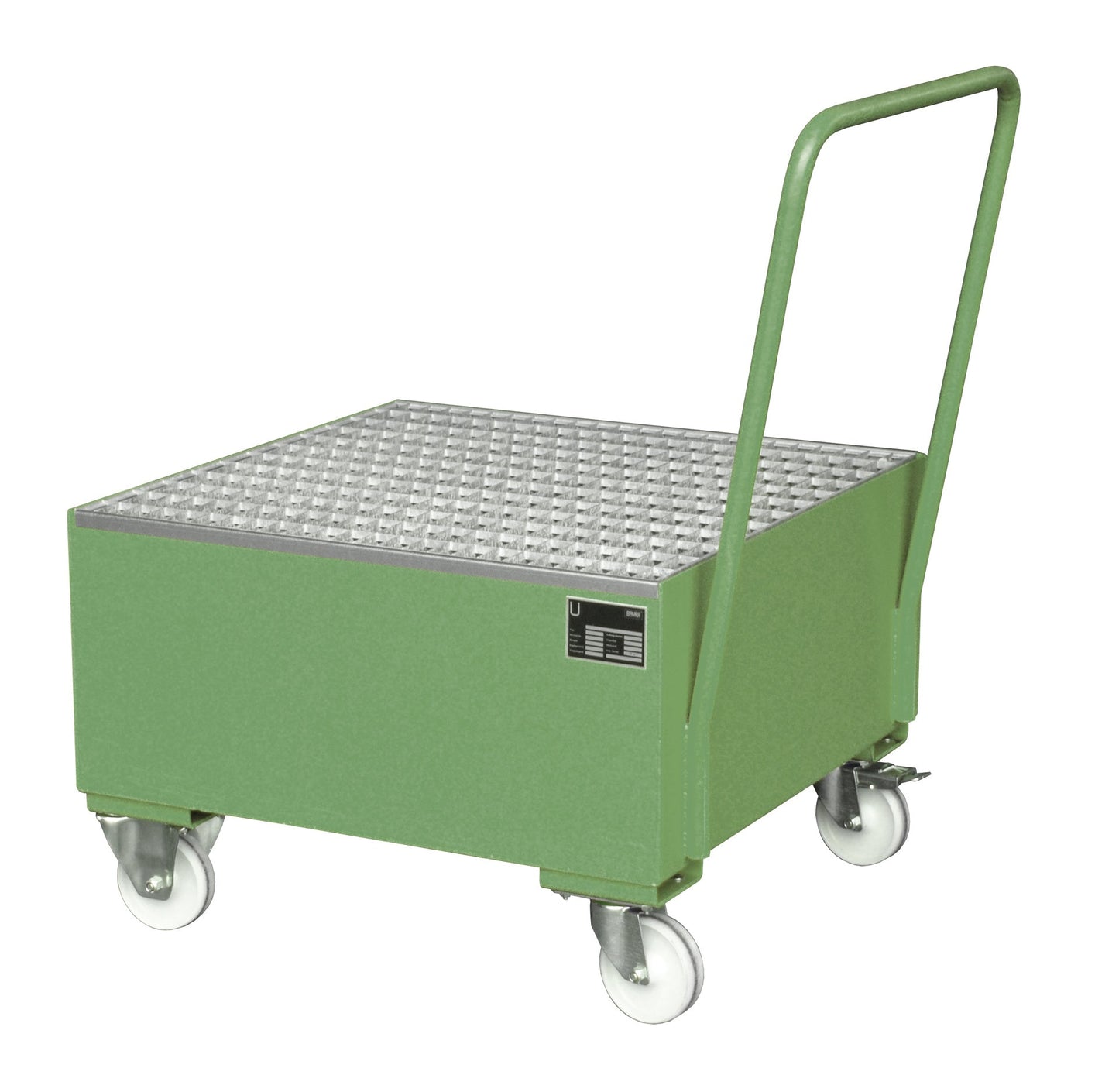 Fahrbare Auffangwanne 2004, lackiert, Resedagrün - Staplertechnik24 - 4471 - 05 - 0000 - 4