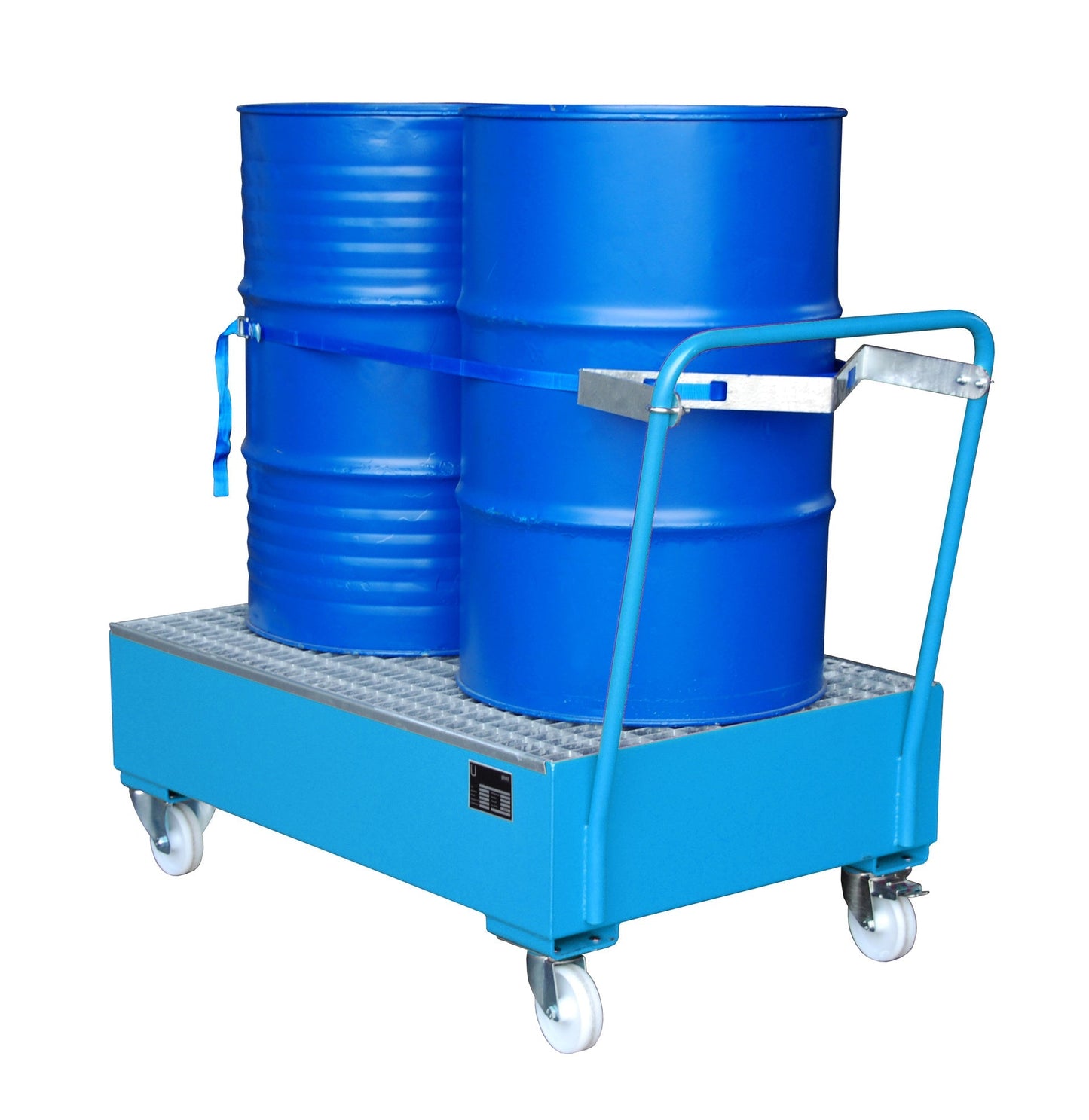 Fahrbare Auffangwanne 2020, lackiert, Lichtblau - Staplertechnik24 - 4471 - 11 - 0000 - 3