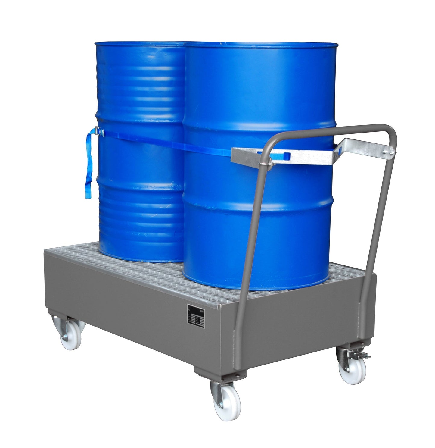 Fahrbare Auffangwanne 2020, lackiert, Mausgrau - Staplertechnik24 - 4471 - 11 - 0000 - 5