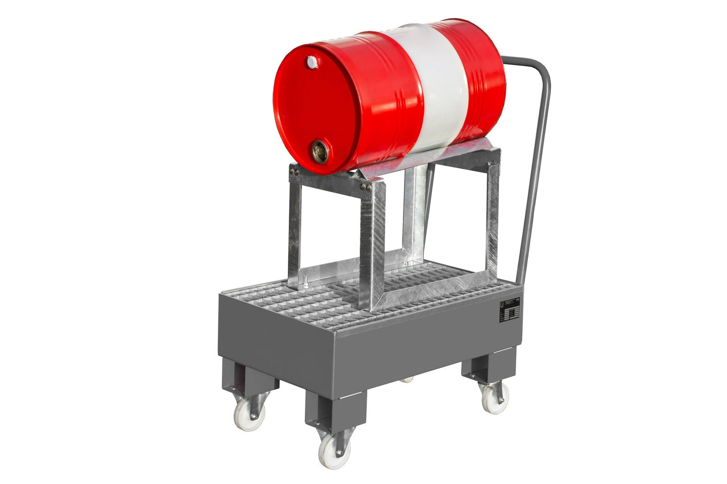 Fahrbare Auffangwanne AW 60 - 1 SRF, lackiert, Mausgrau - Staplertechnik24 - 4471 - 94 - 0000 - 5