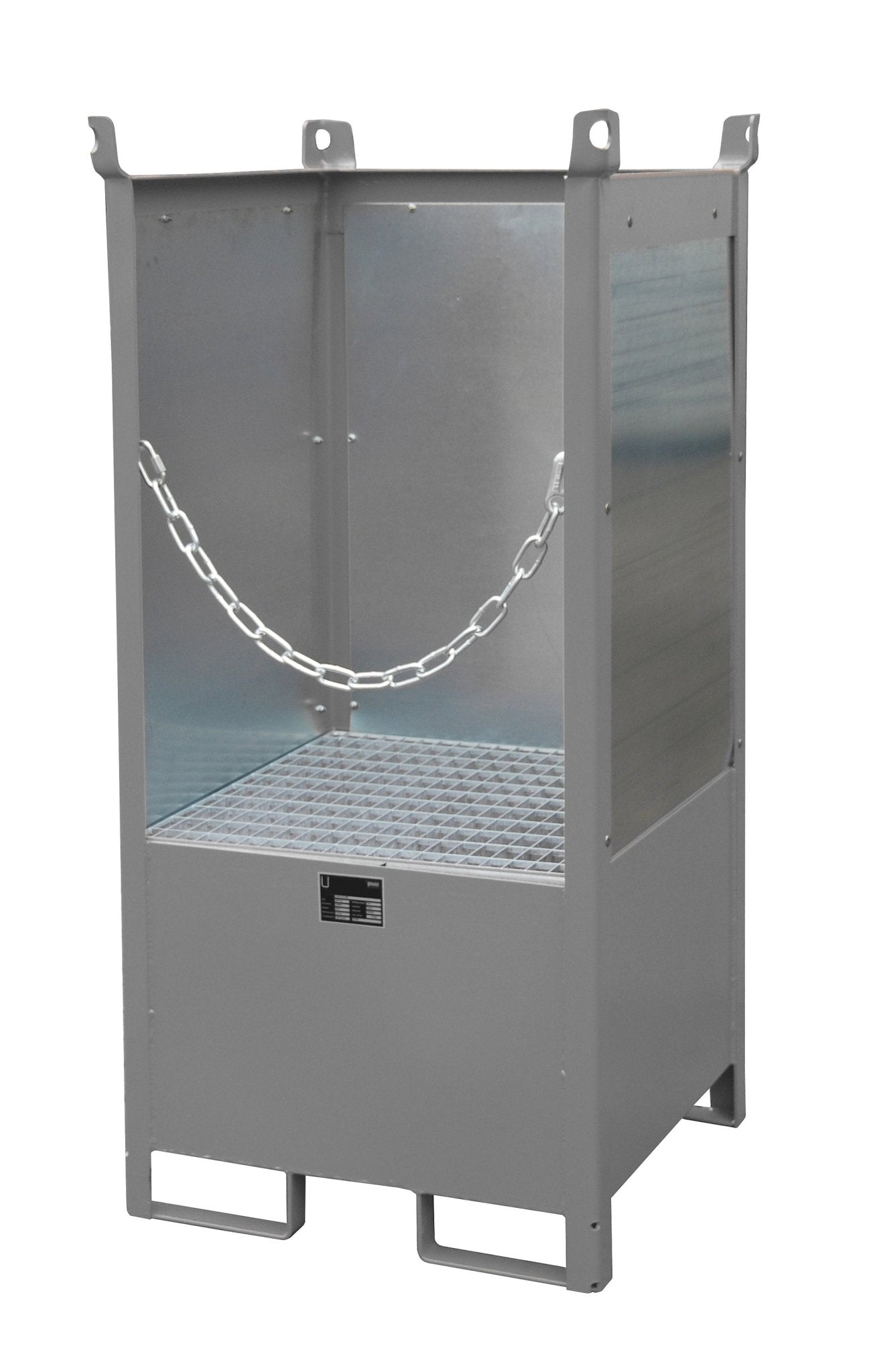 Fass - Stapelpalette FSP - 1 G, lackiert, Mausgrau - Staplertechnik24 - 4442 - 09 - 0000 - 5