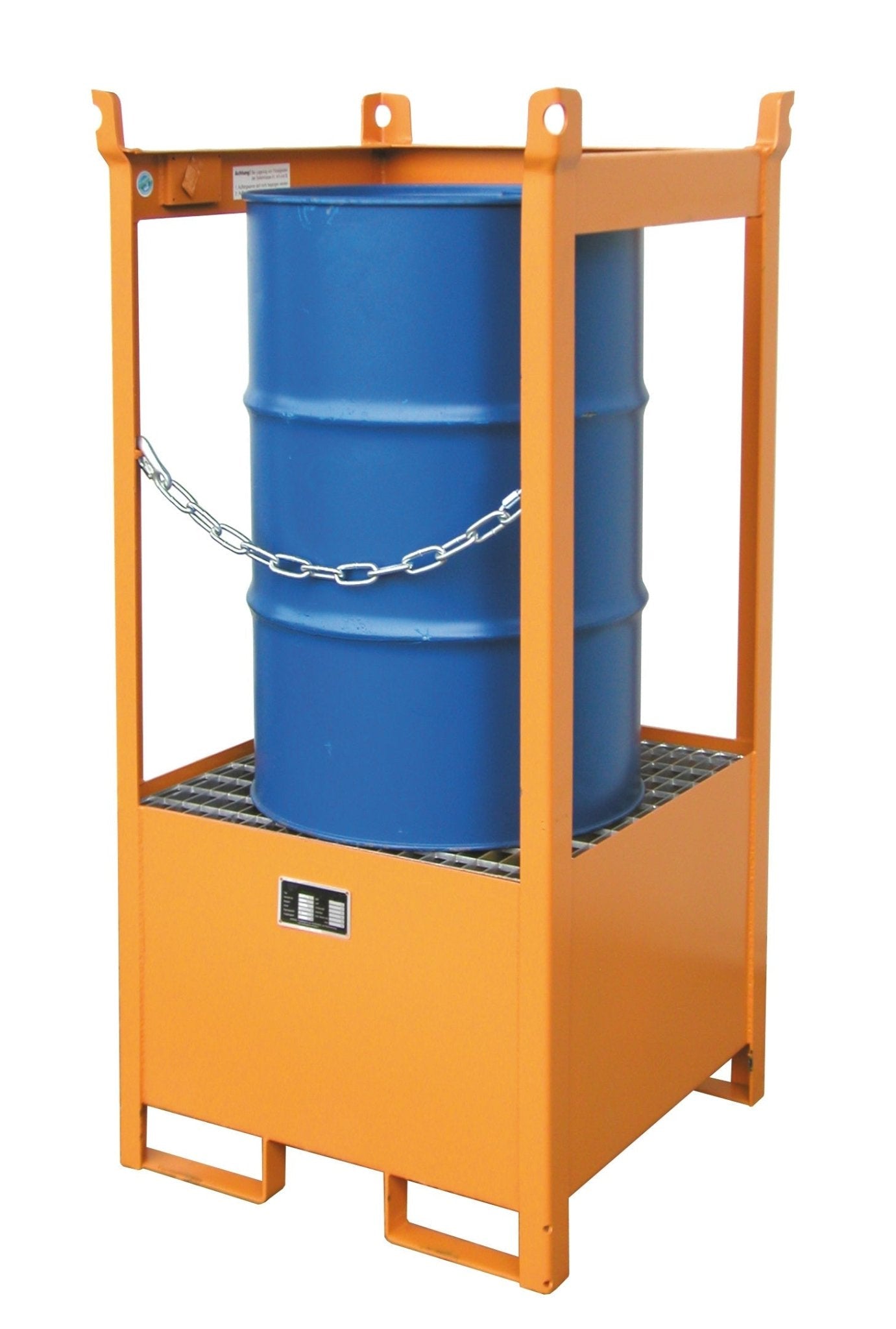 Fass - Stapelpalette FSP - 1, lackiert, Gelborange - Staplertechnik24 - 4442 - 03 - 0000 - 1