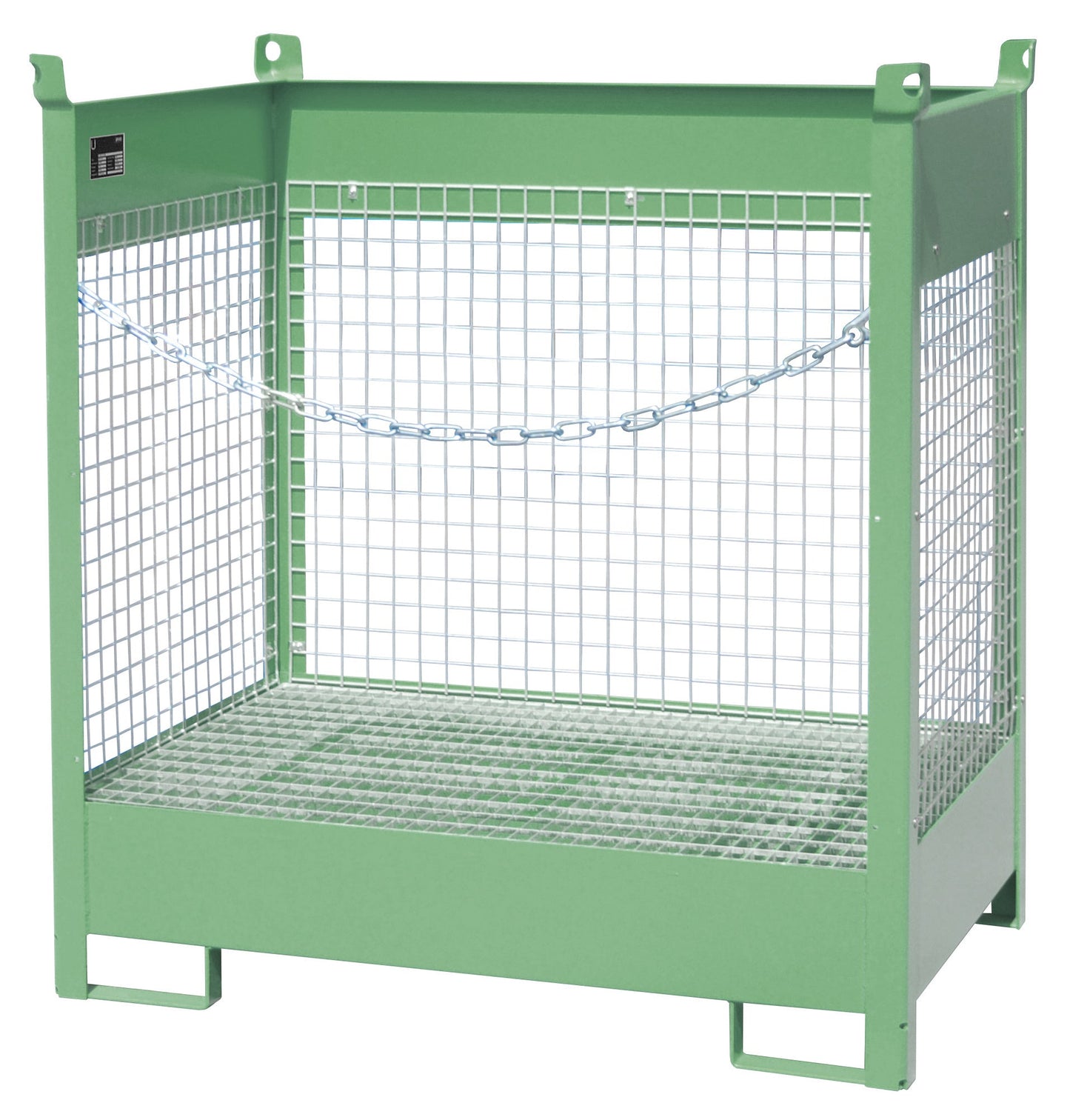 Fass - Stapelpalette FSP - 2 D, lackiert, Resedagrün - Staplertechnik24 - 4442 - 07 - 0000 - 4