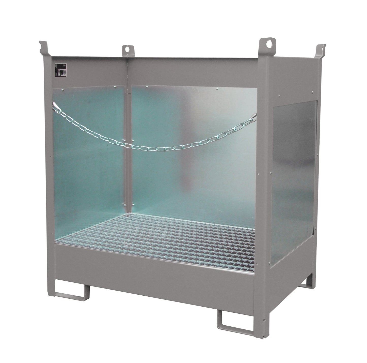 Fass - Stapelpalette FSP - 2 G, lackiert, Mausgrau - Staplertechnik24 - 4442 - 01 - 0000 - 5