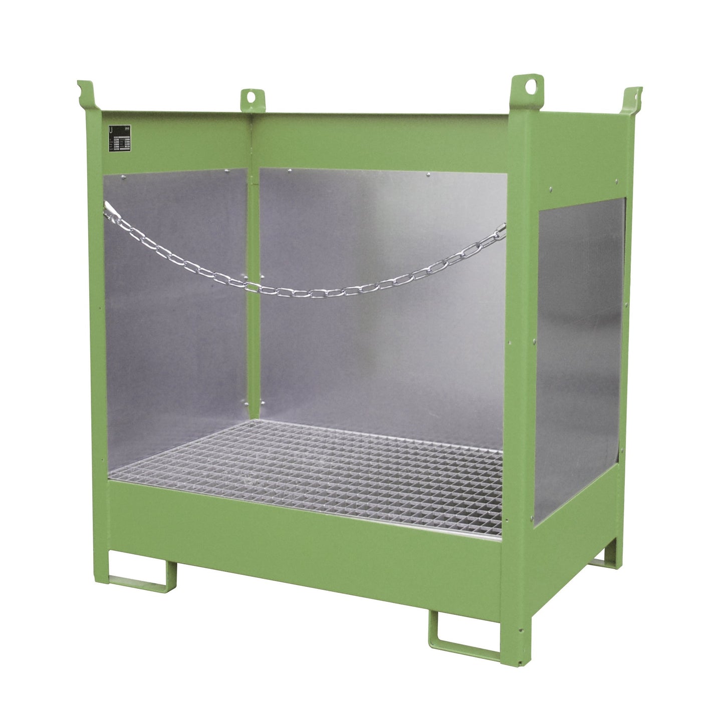 Fass - Stapelpalette FSP - 2 G, lackiert, Resedagrün - Staplertechnik24 - 4442 - 01 - 0000 - 4