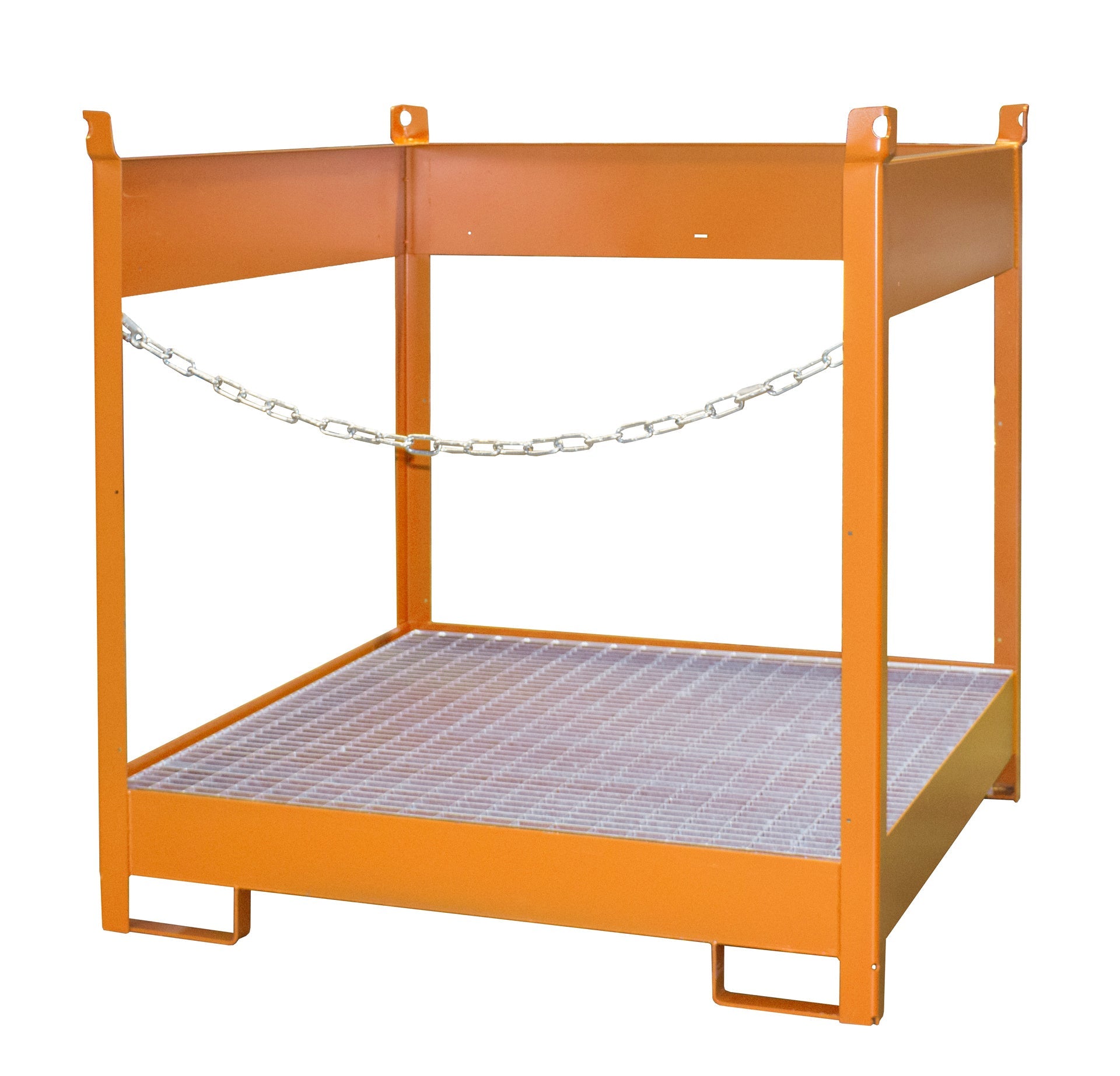 Fass - Stapelpalette FSP - 4, lackiert, Gelborange - Staplertechnik24 - 4442 - 05 - 0000 - 1