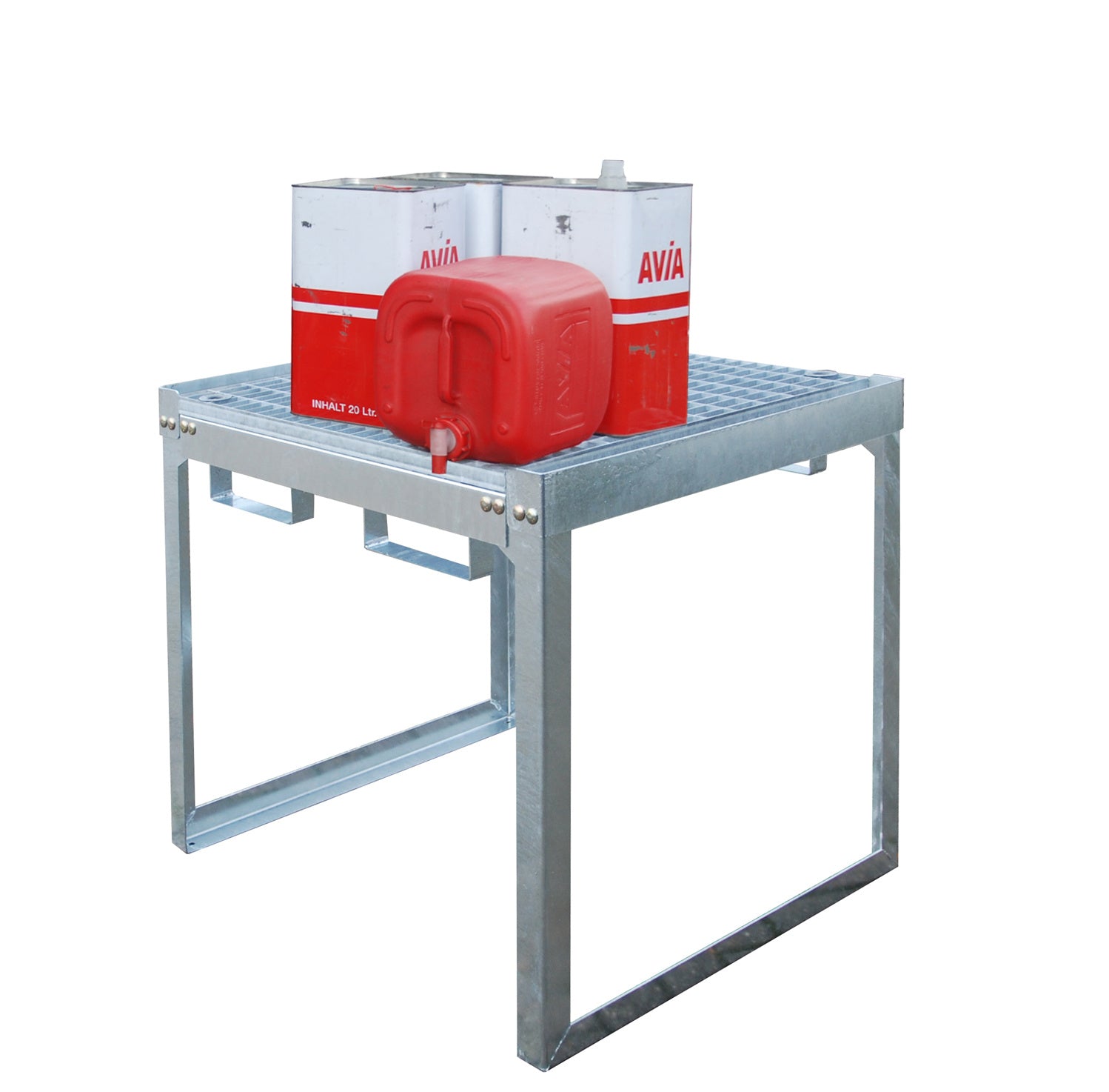 Fass - und Kleingebinderegal FRE - G1/M, feuerverzinkt - Staplertechnik24 - 4423 - 39 - 0000 - 7