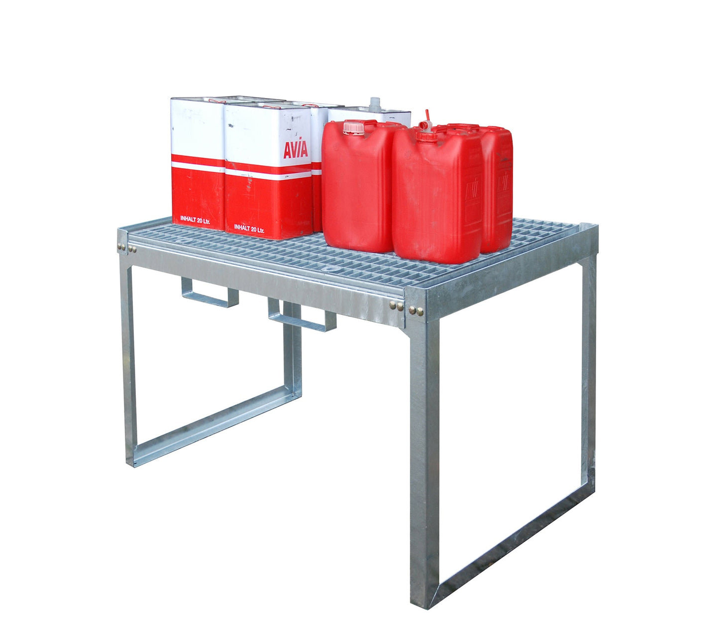 Fass - und Kleingebinderegal FRE - G2/M, feuerverzinkt - Staplertechnik24 - 4423 - 40 - 0000 - 7