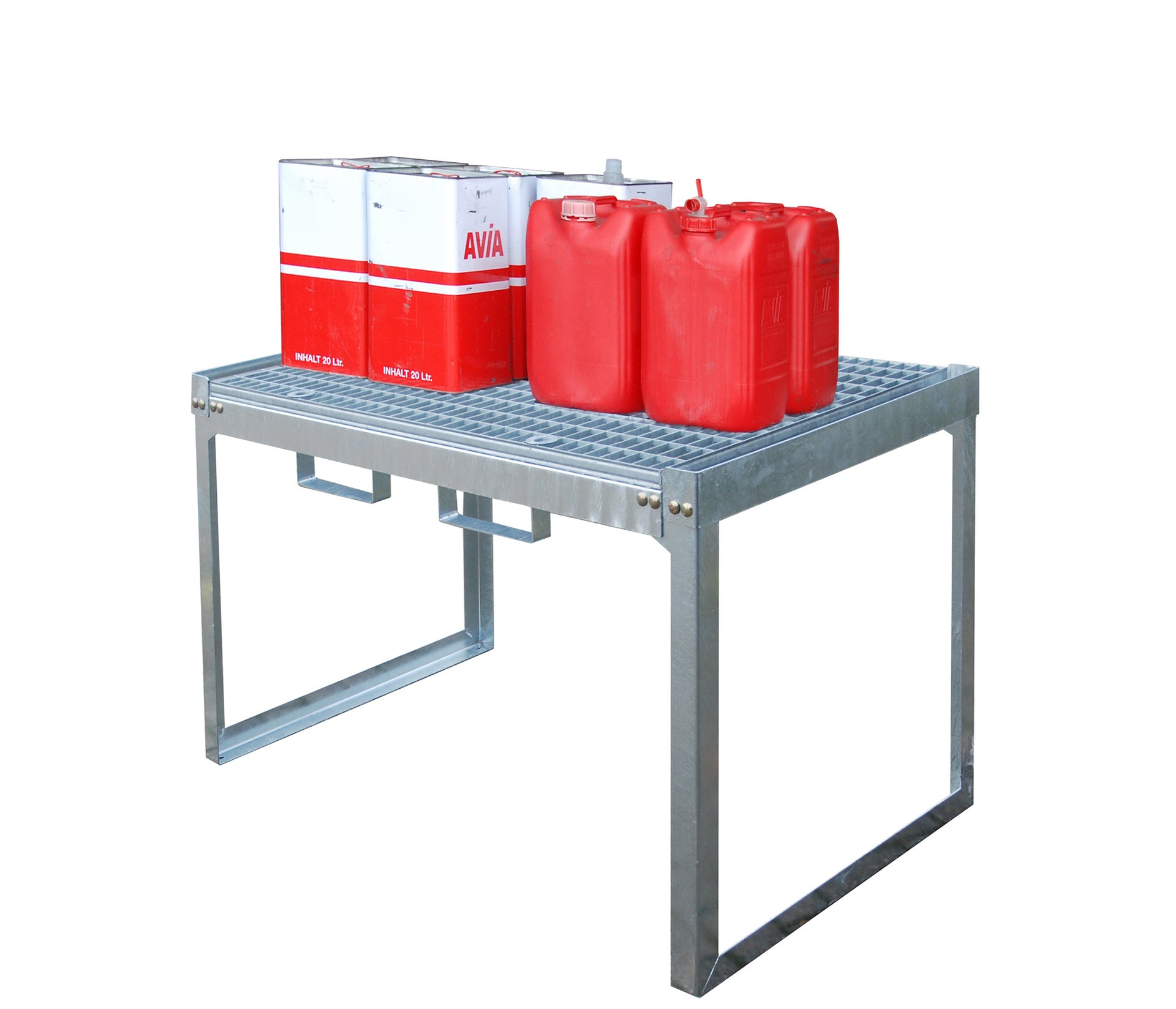 Fass - und Kleingebinderegal FRE - G2/M, feuerverzinkt - Staplertechnik24 - 4423 - 40 - 0000 - 7