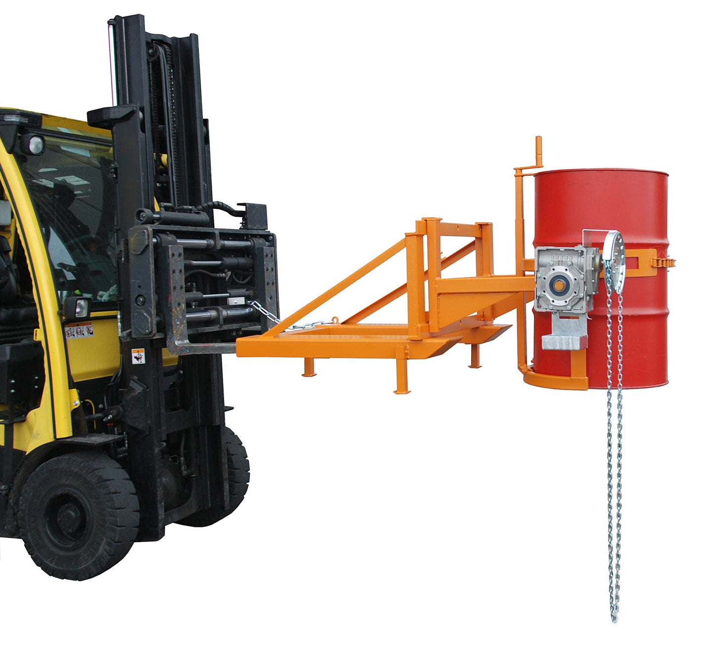 Fasskipper FD/L - K, lackiert, Gelborange - Staplertechnik24 - 4457 - 02 - 0000 - 1