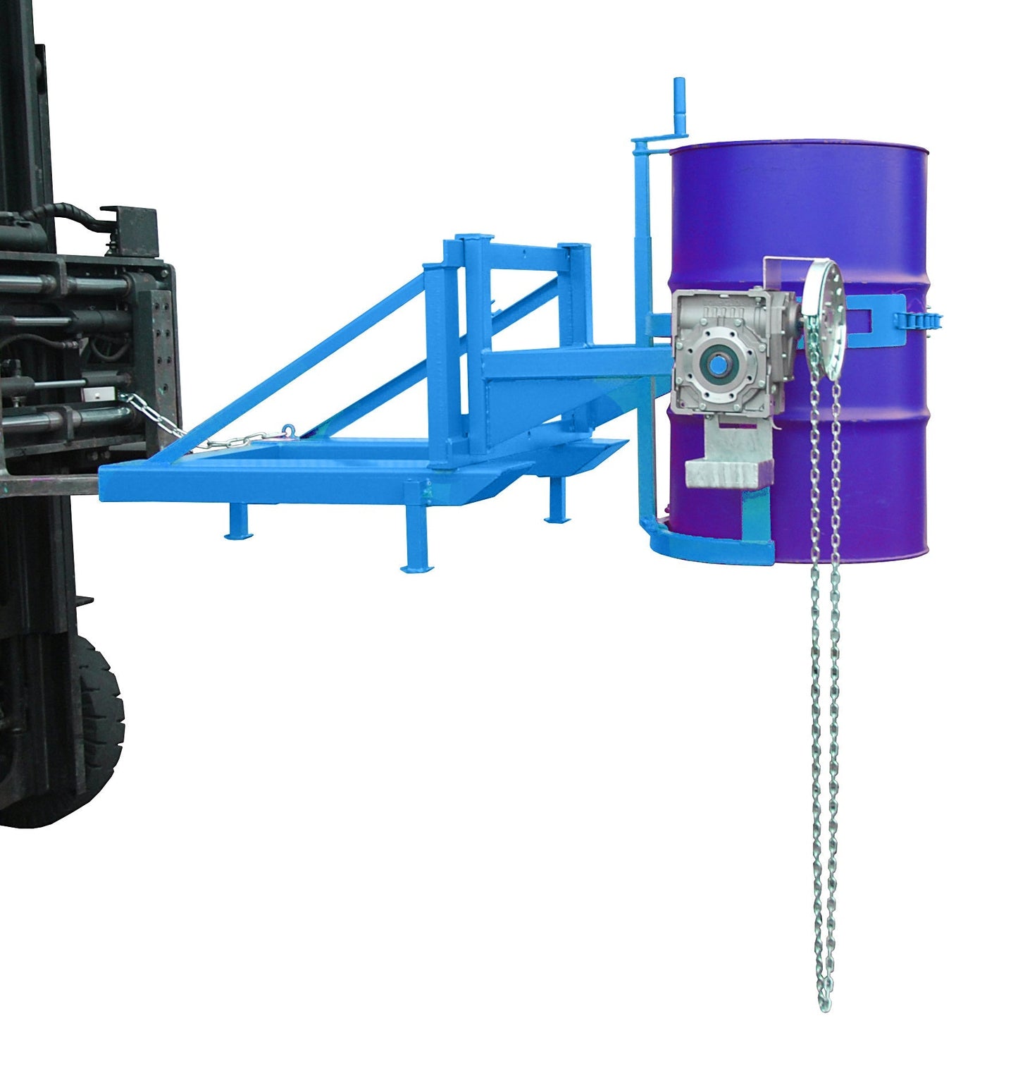 Fasskipper FD/L - K, lackiert, Lichtblau - Staplertechnik24 - 4457 - 02 - 0000 - 3