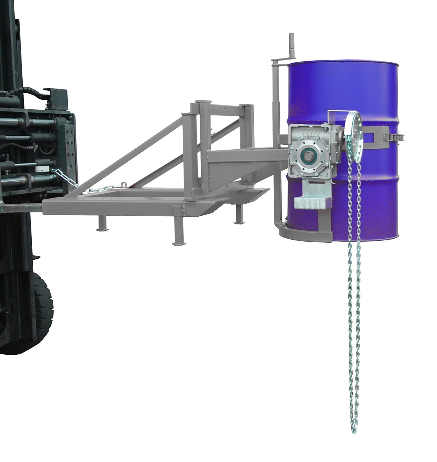 Fasskipper FD/L - K, lackiert, Mausgrau - Staplertechnik24 - 4457 - 02 - 0000 - 5