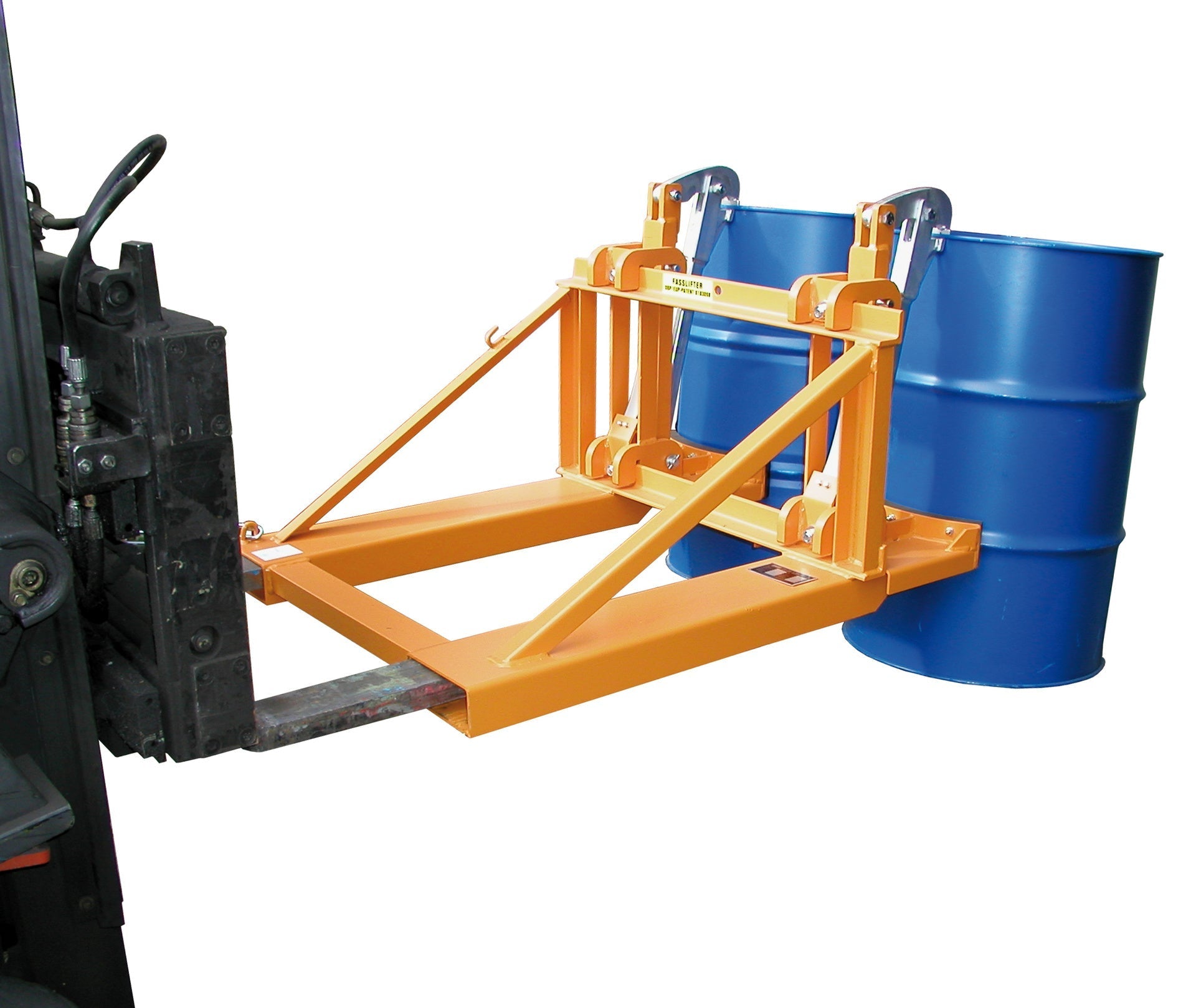 Fasslifter RS - II/M, lackiert, Gelborange - Staplertechnik24 - 4408 - 09 - 0000 - 1