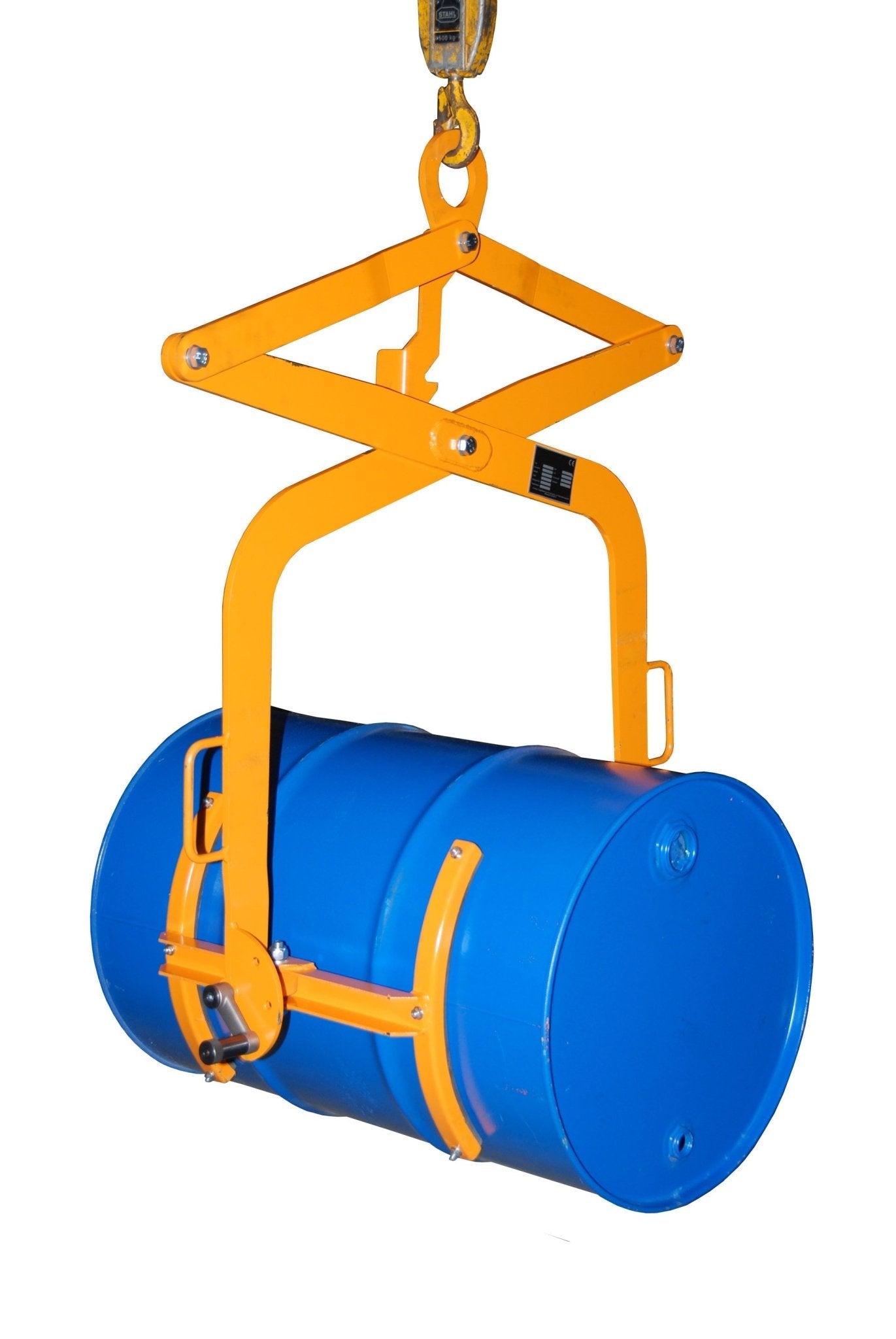 Fasswendezange FWZ - 200, lackiert, Gelborange - Staplertechnik24 - 4463 - 17 - 0000 - 1